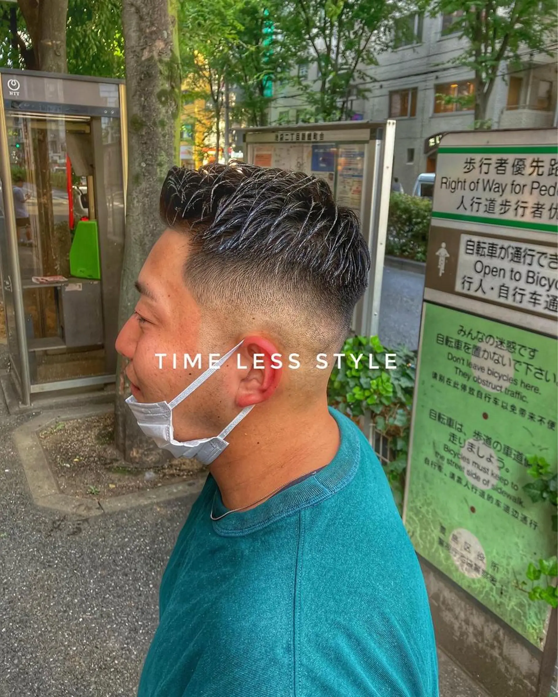 メンズ フェードカット Back  bone barberのヘアスタイル