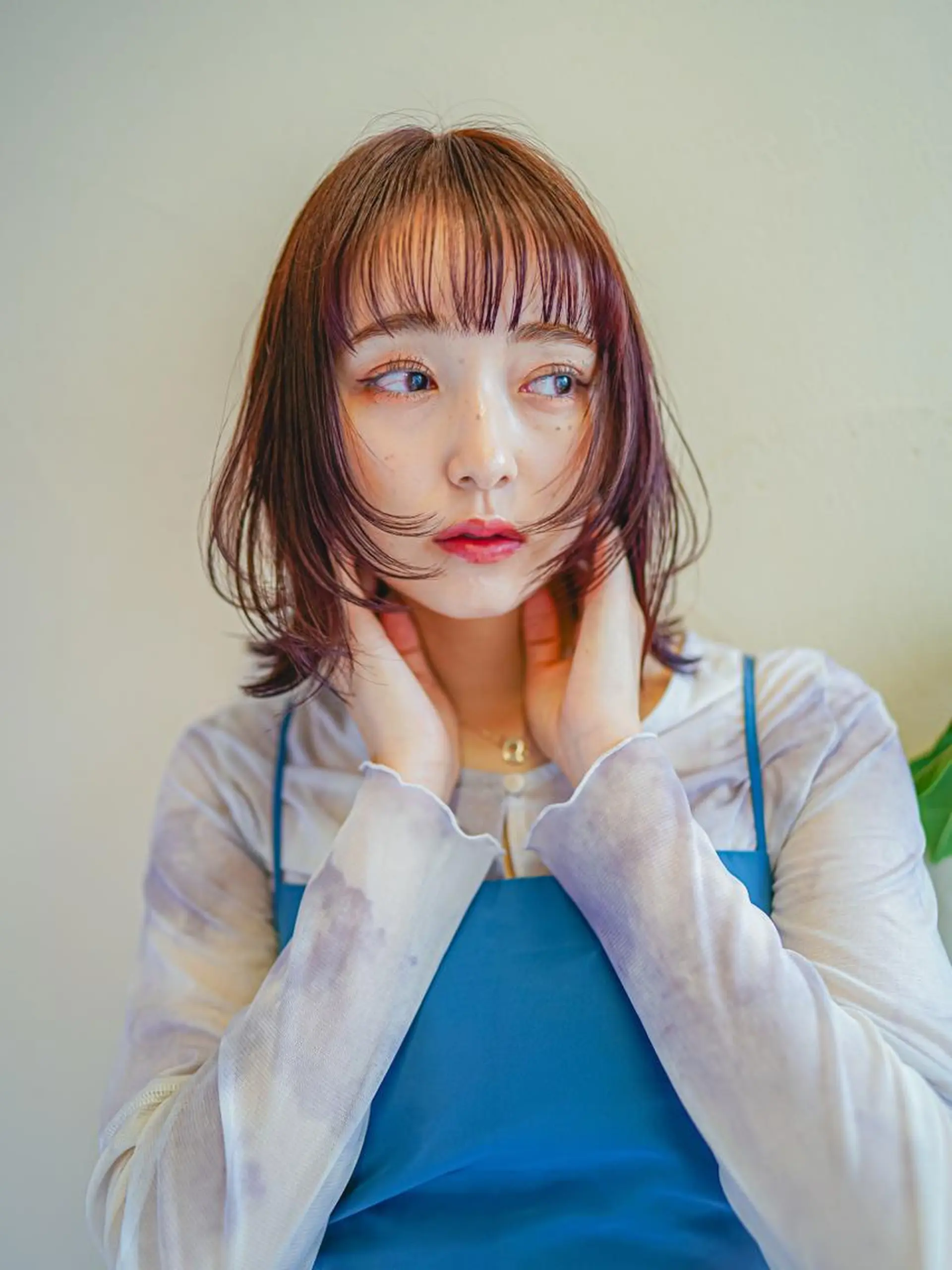 ミディアム カラー カット ヘアカラー トリートメント ヘアセット 💎韓国風レイヤー /ボブ💎Namiのヘアスタイル