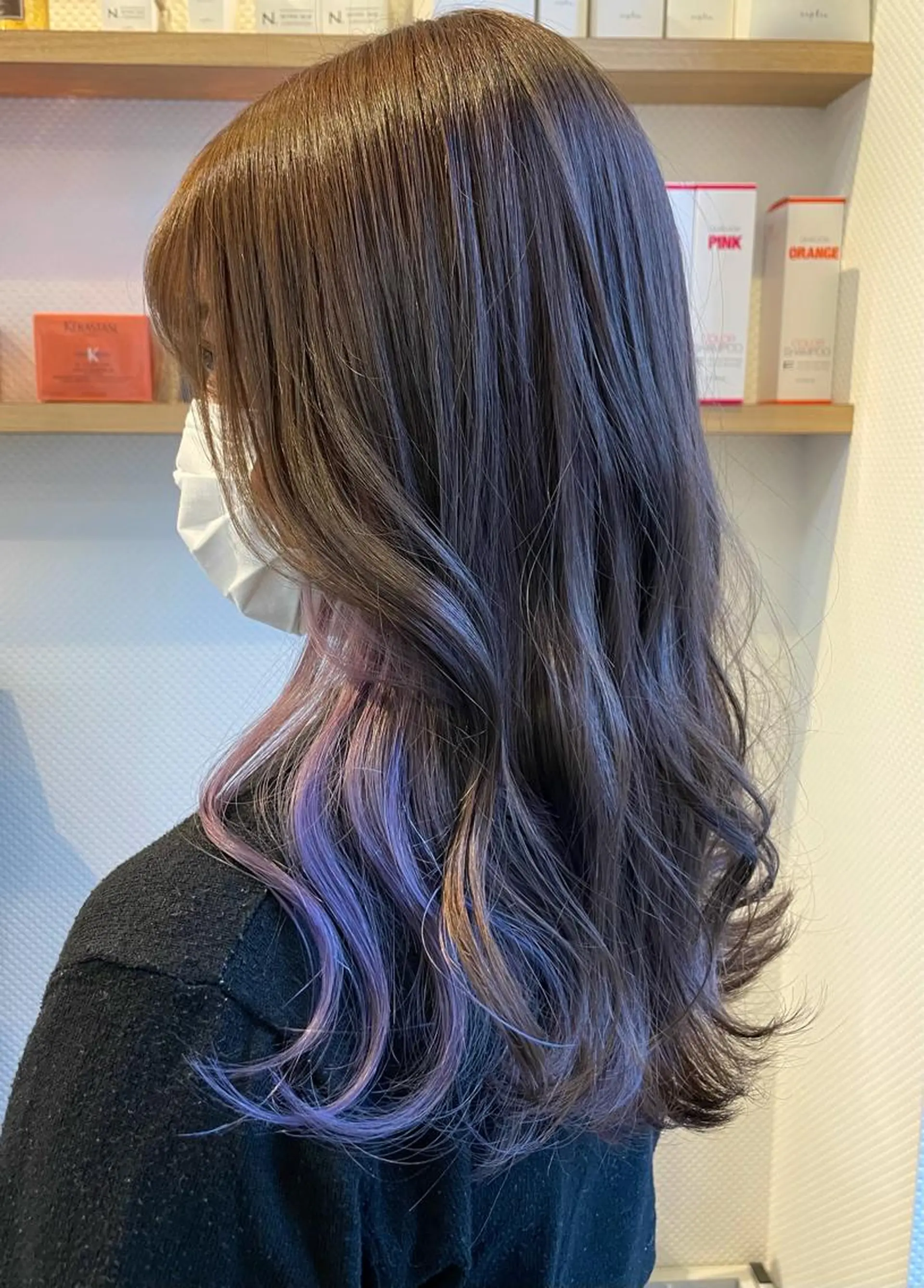 カラー グレージュ ラベンダーカラー ラベンダーグレージュ ラベンダーグレー 髪質改善N°rico 杉本怜美のヘアスタイル