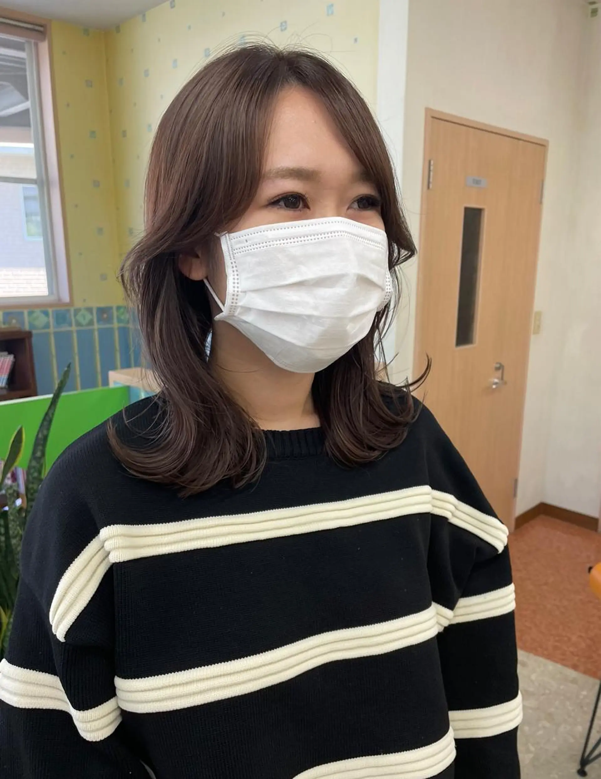 ミディアム カラー 韓国風ヘア yui .のヘアスタイル