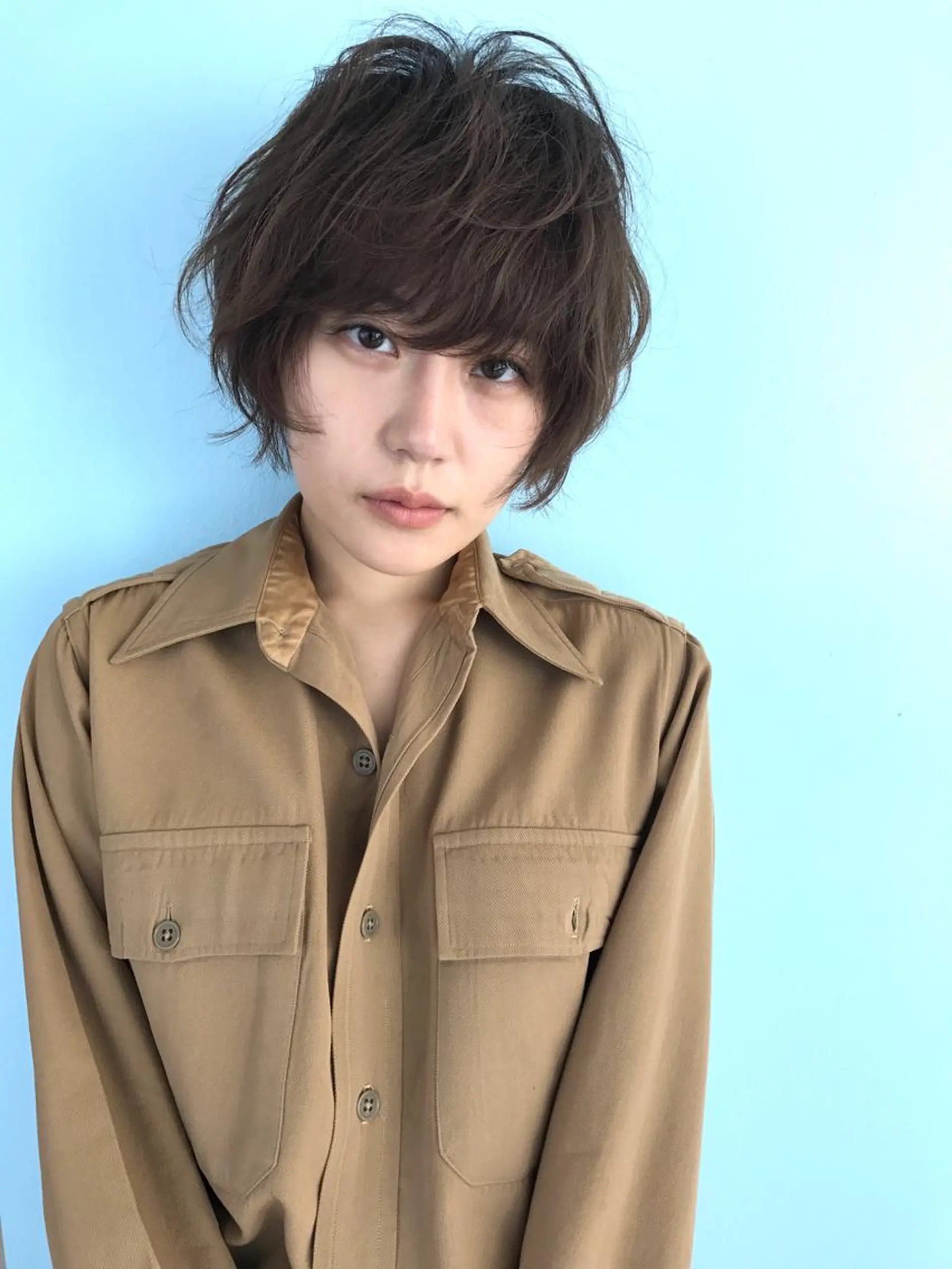 ショート カラー パーマ ショートボブ ボブ ショートヘア くすもと なおやのヘアスタイル