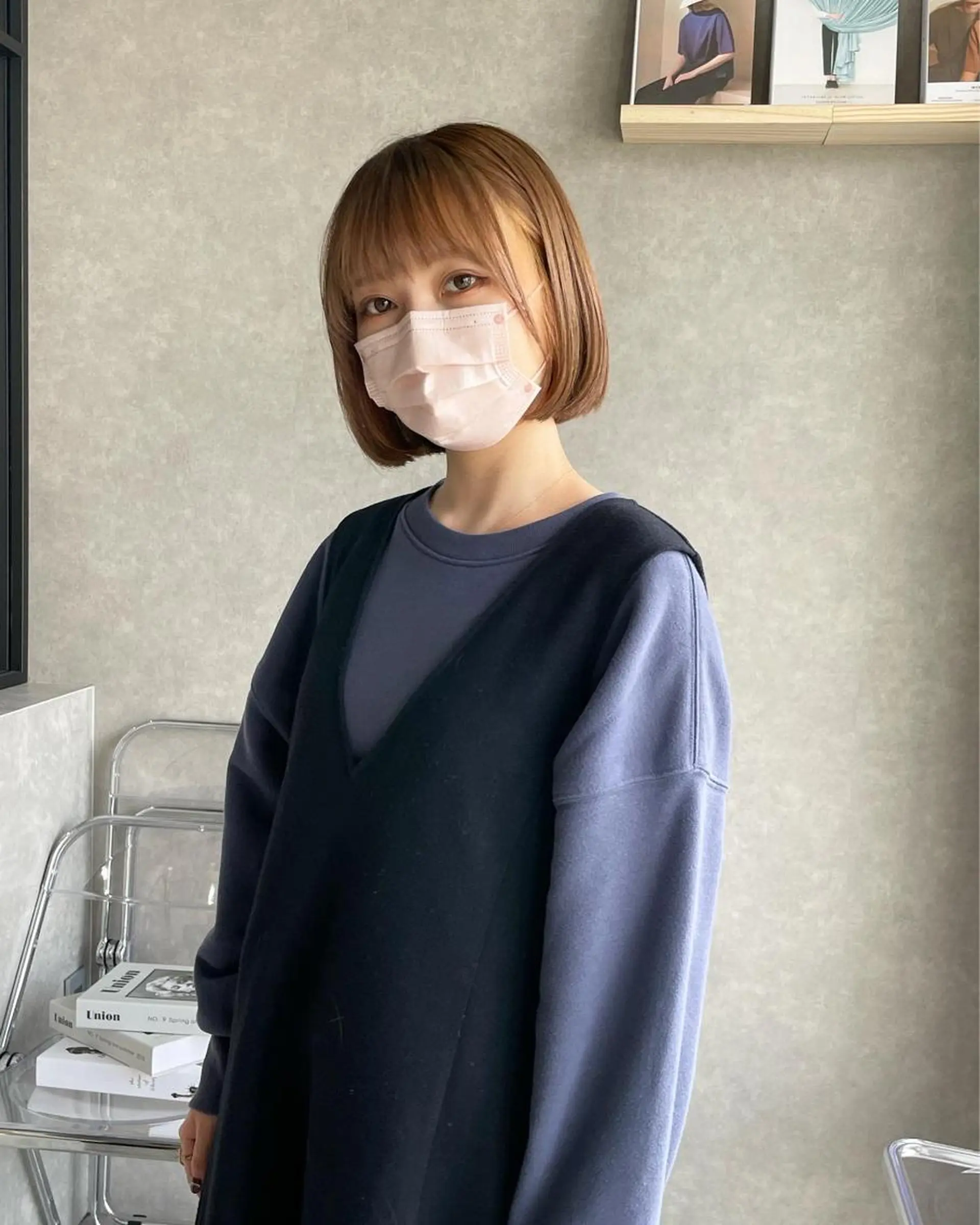 ショート ボブ ショートヘア ヘアカラー 河原 亮のヘアスタイル