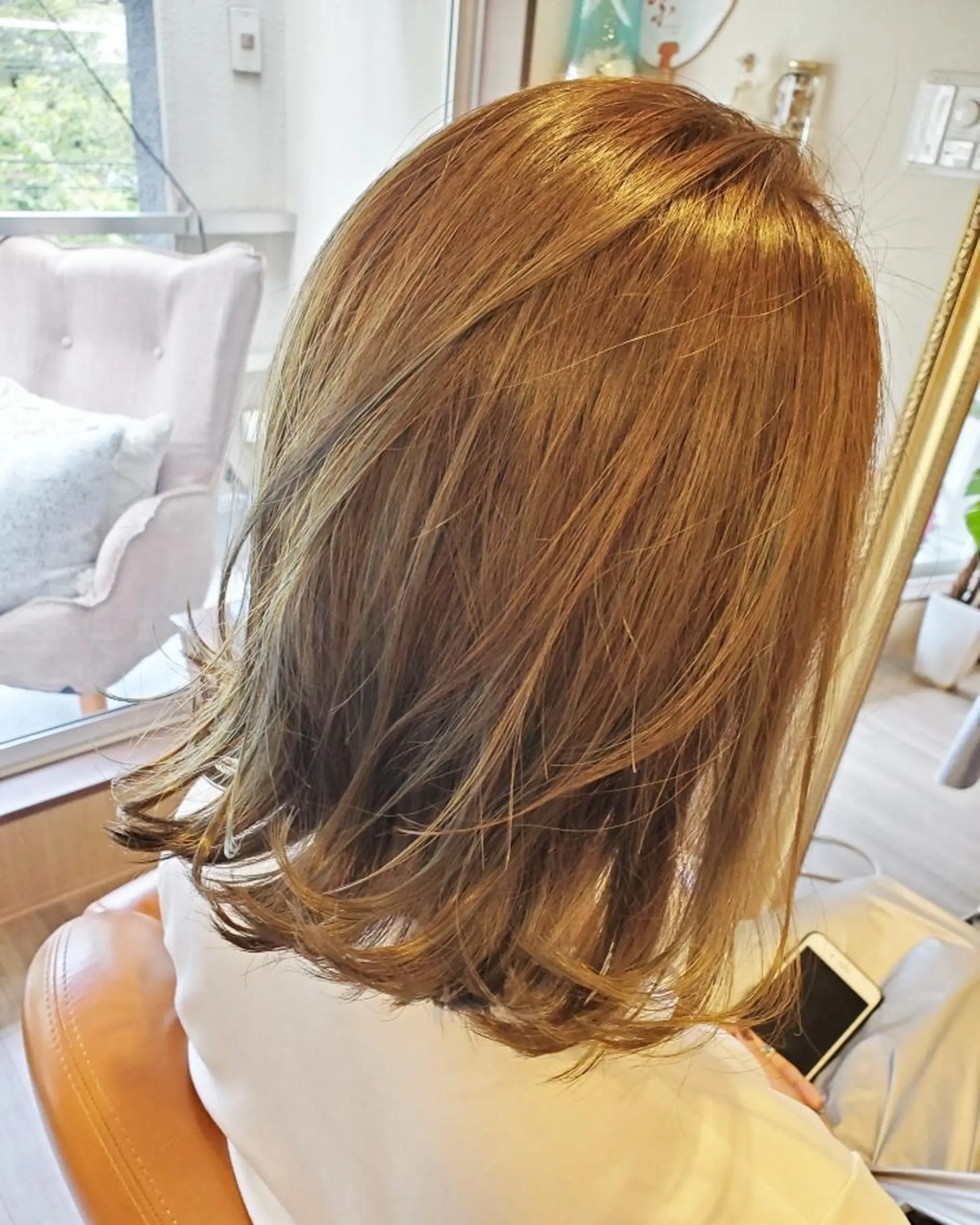 ミディアム カラー アディクシーカラー 外国人風カラー トリートメント トリートメント spa hair  ark 富井直美のヘアスタイル