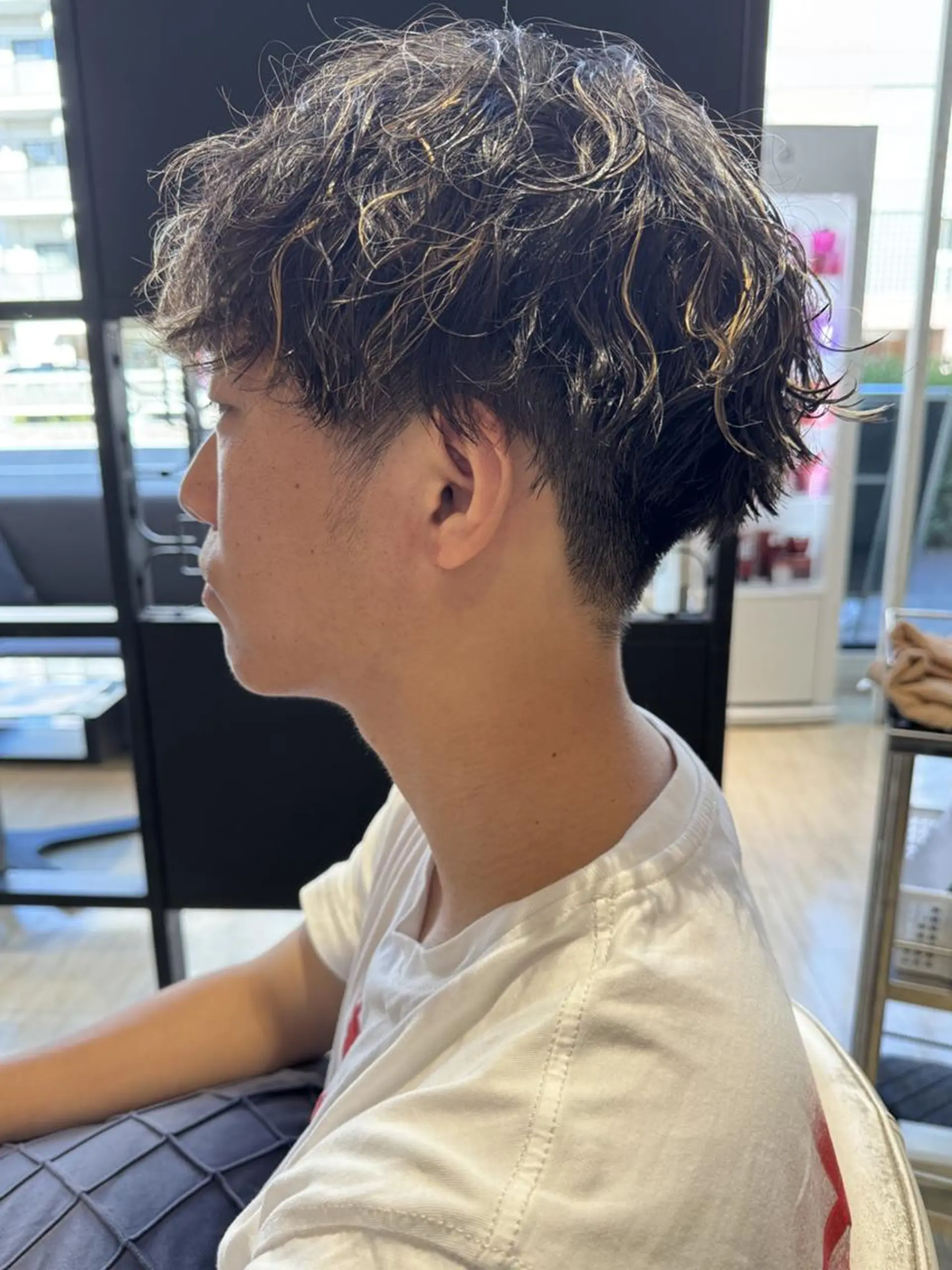 パーマ ショートボブ ボブ カット パーマ メンズ特化型美容師 ✂︎SHO✂︎のヘアスタイル