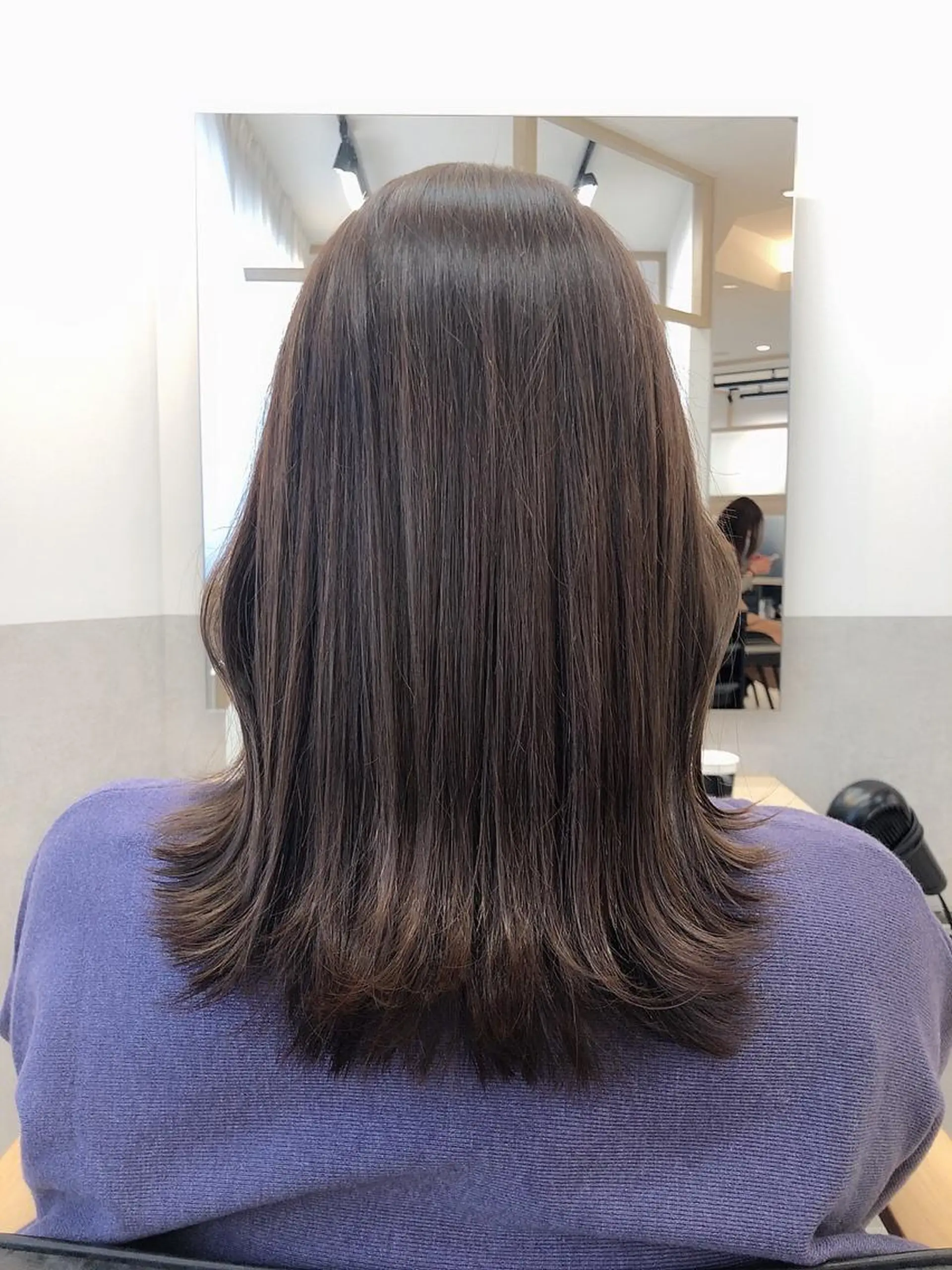 セミロング カット ヘアカラー トリートメント 西野 美空🍊のヘアスタイル