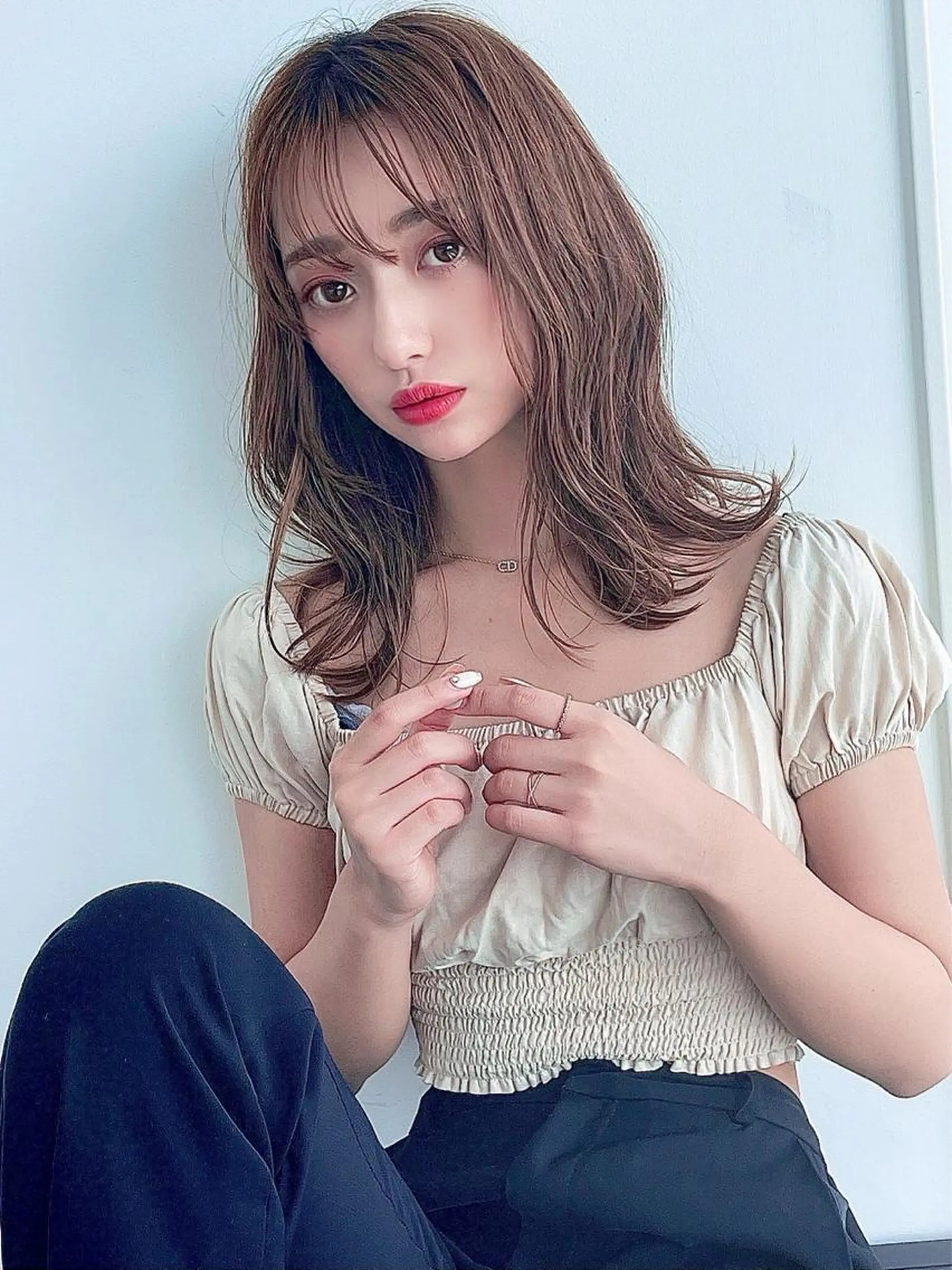 セミロング YOKOI SHINJIのヘアスタイル