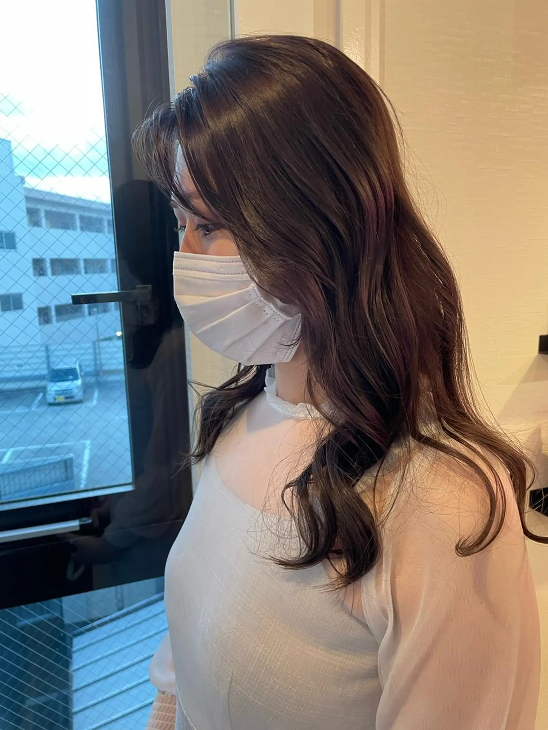 ロング カラー ケアカラー ラベンダーカラー カット ヘアカラー トリートメント YUI/ ブリーチカラー🌷のヘアスタイル