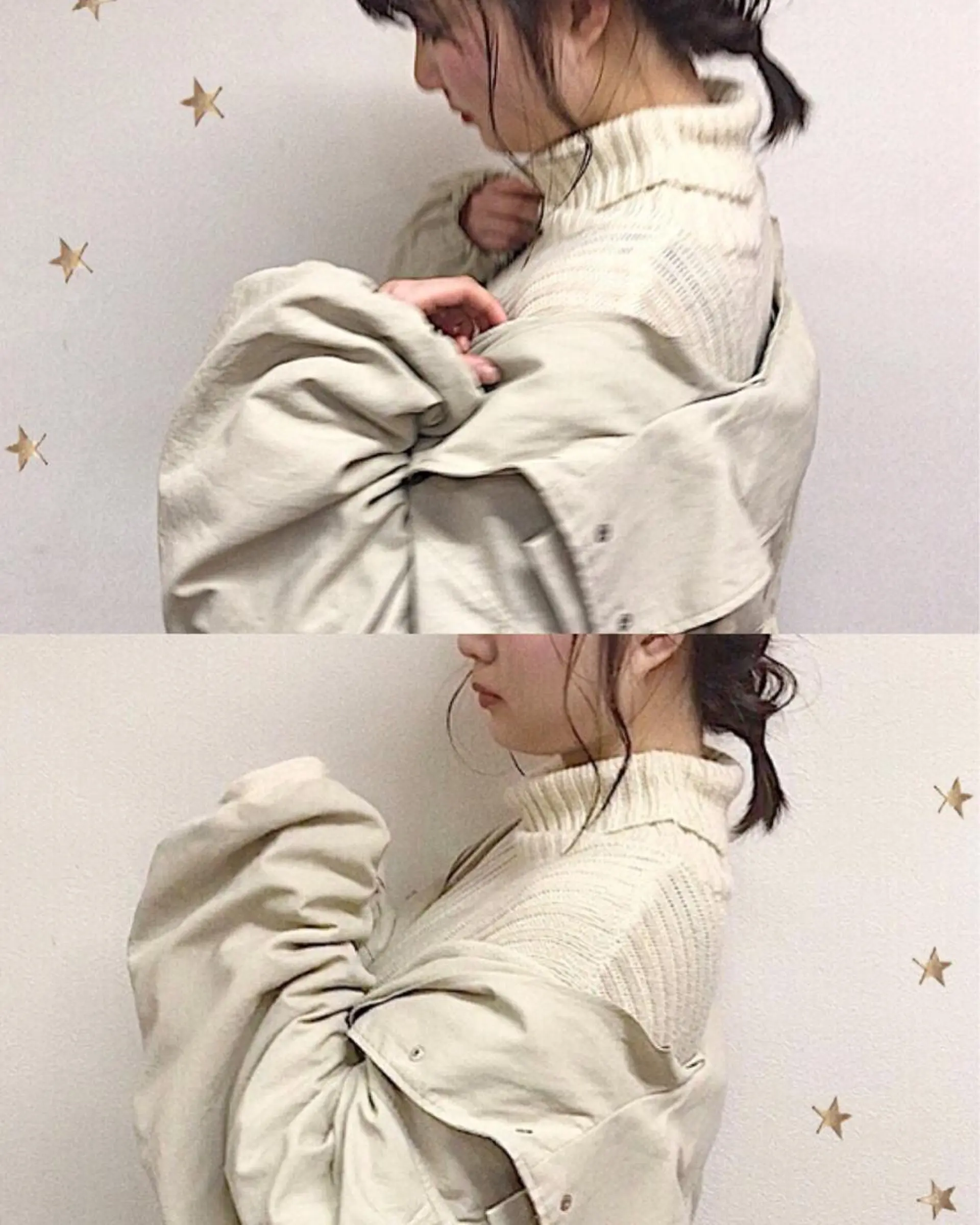 ミディアム カラー ヘアアレンジ 市川 千夏のヘアスタイル