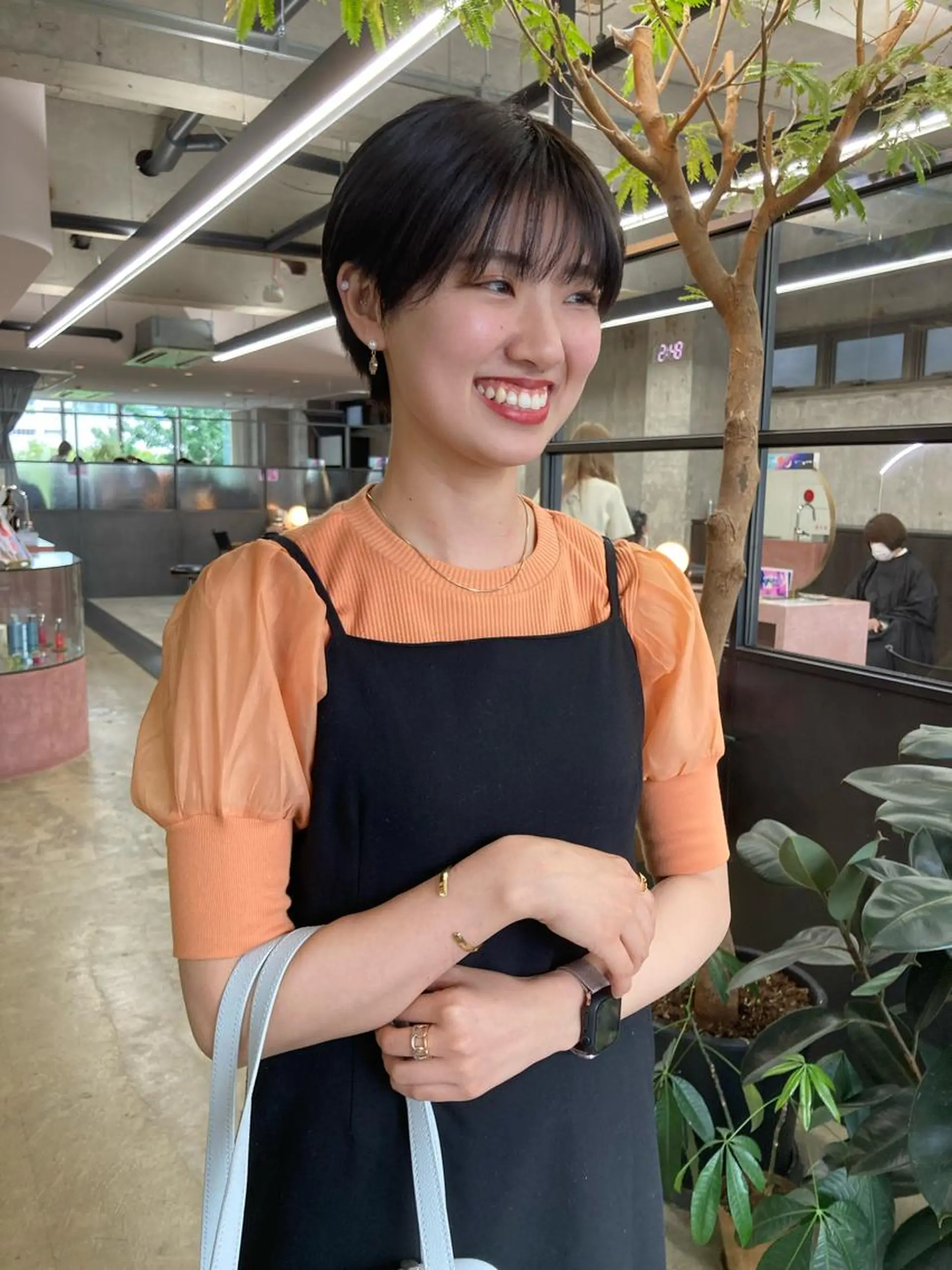 ショート カラー 丸みショート ショートヘア 小木曽智美 /ボブ/ショートのヘアスタイル