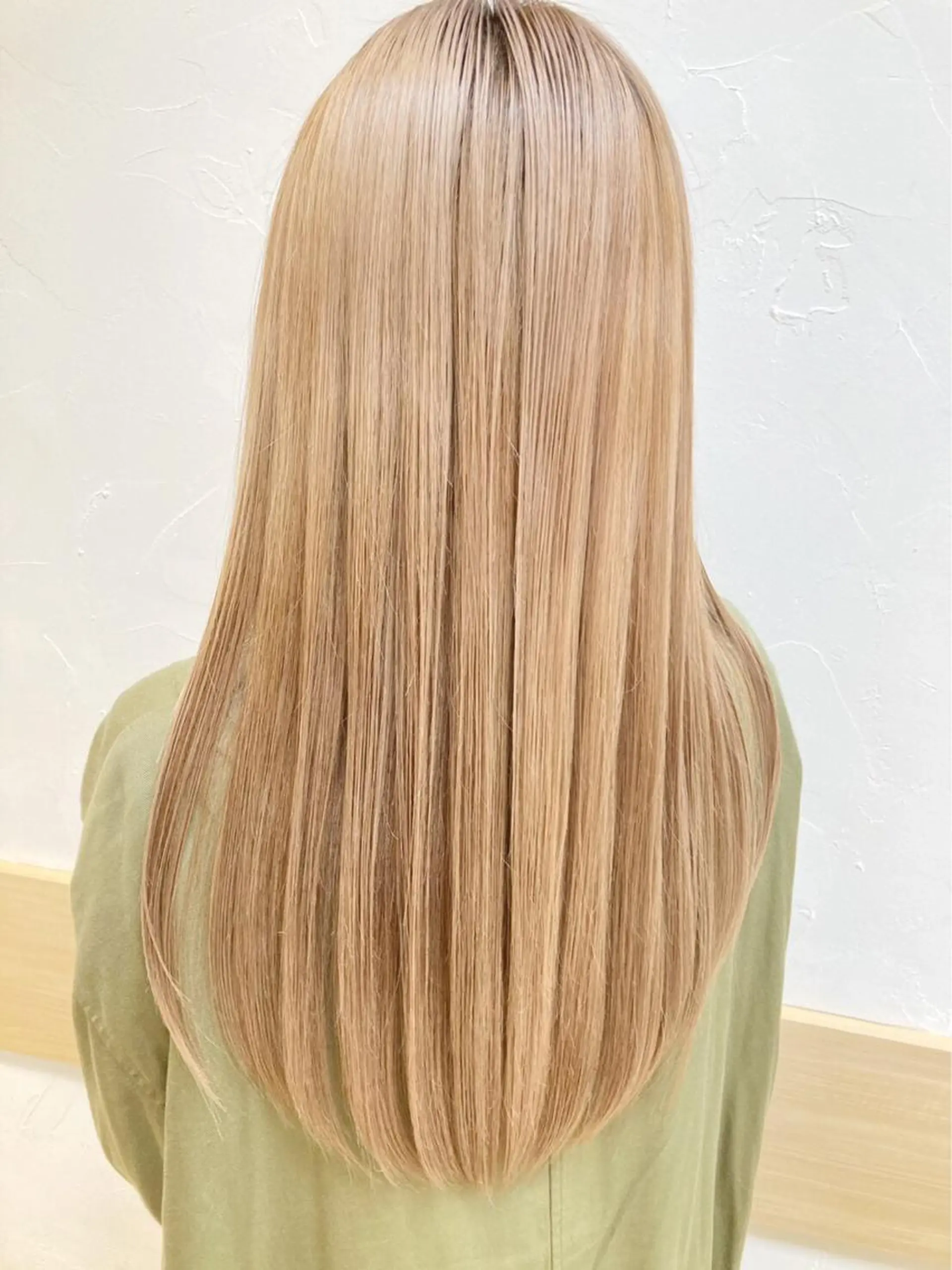 ロング 縮毛矯正 トリートメント 大山 晃介のヘアスタイル