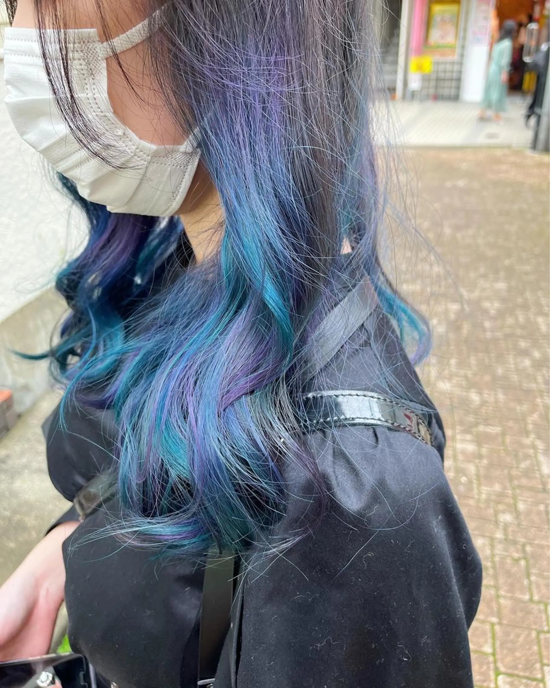 ロング カラー ショートボブ アッシュ バレイヤージュ ミストバング ベージュカラー カット ヘアカラー トリートメント 原宿サロン代表 デザインカラー伊藤卓のヘアスタイル