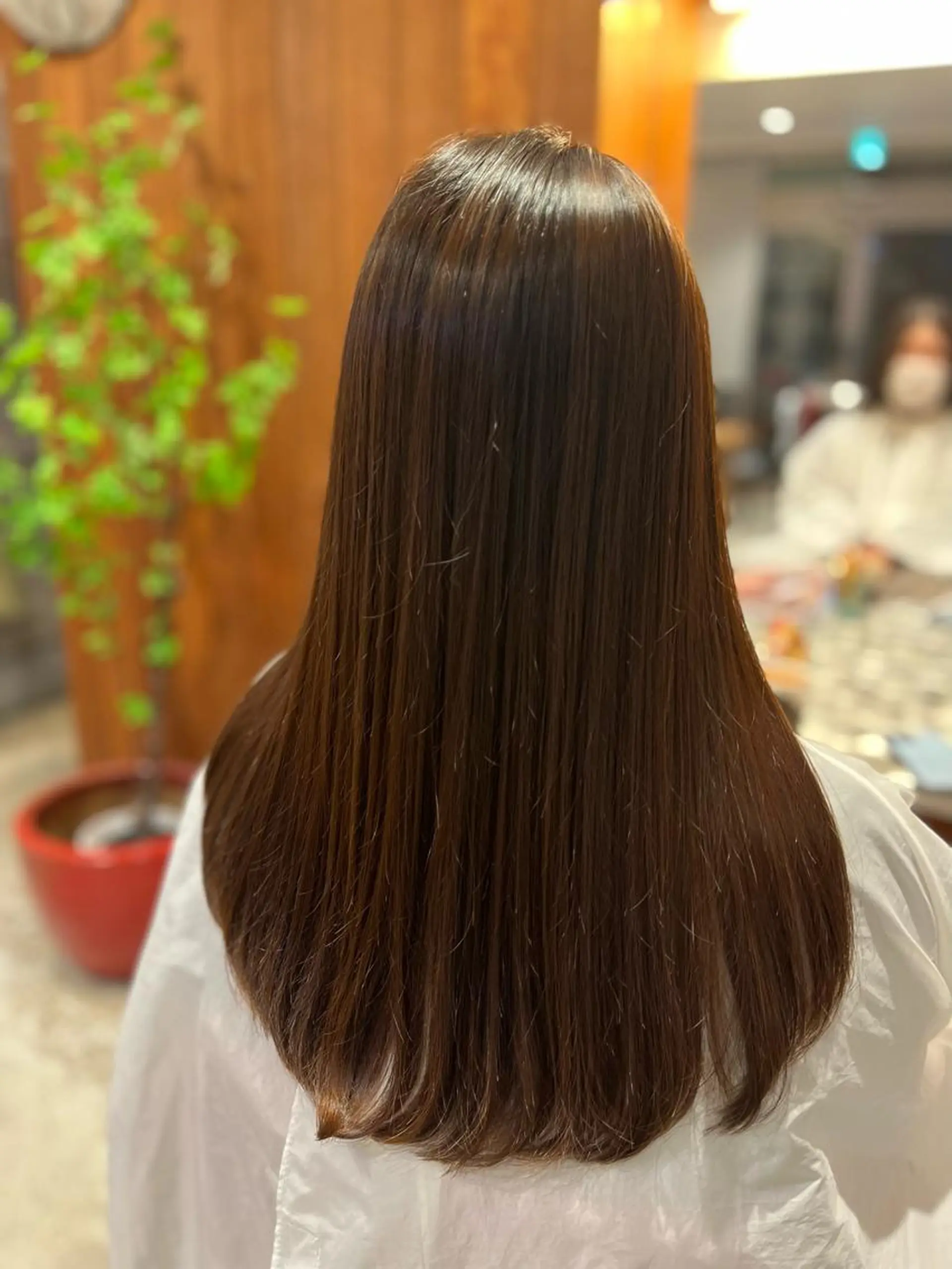 ロング カット ヘアカラー トリートメント 近 沙織のヘアスタイル