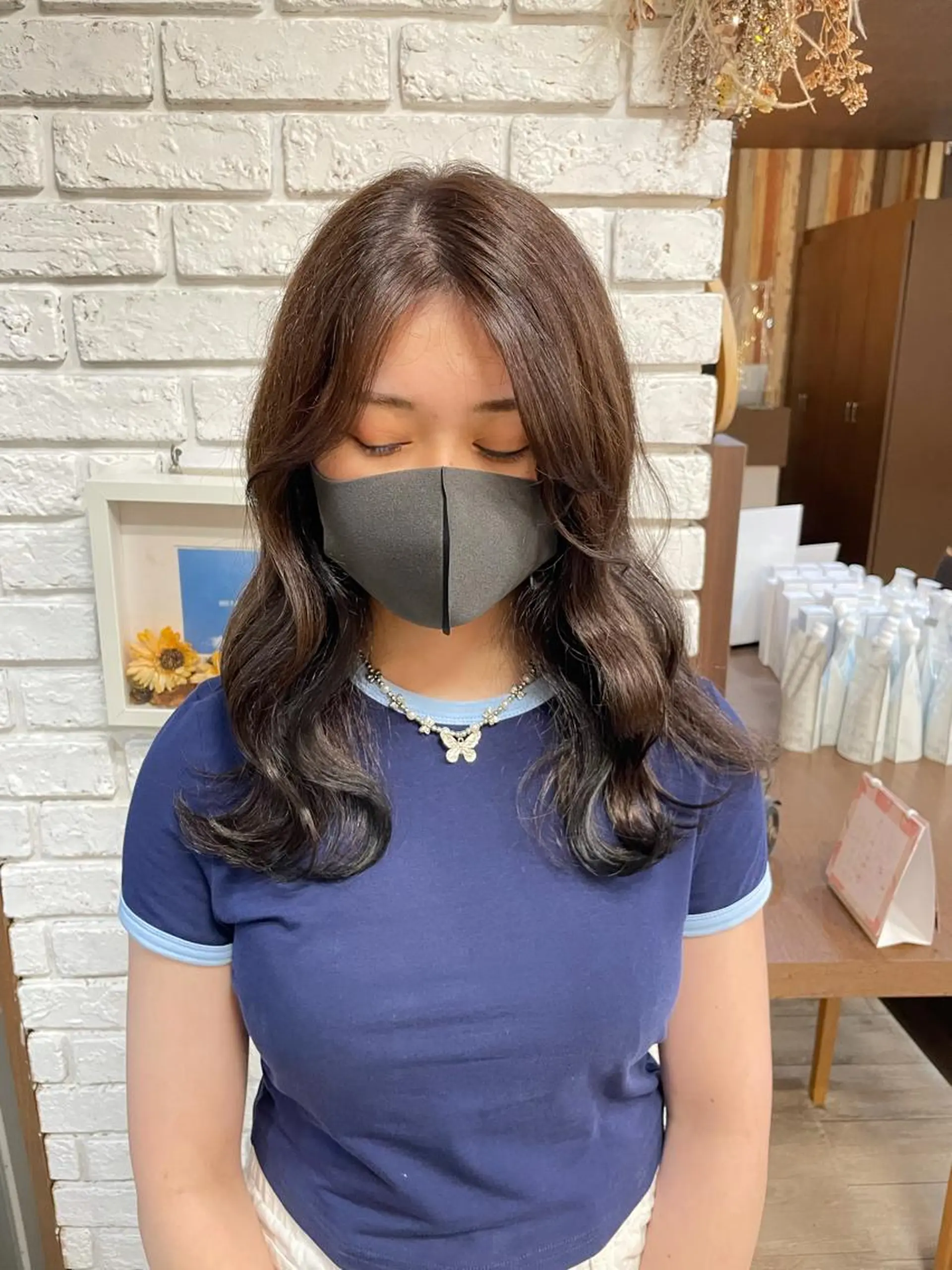 セミロング カラー レイヤー/高橋 みく /池下/千種のヘアスタイル