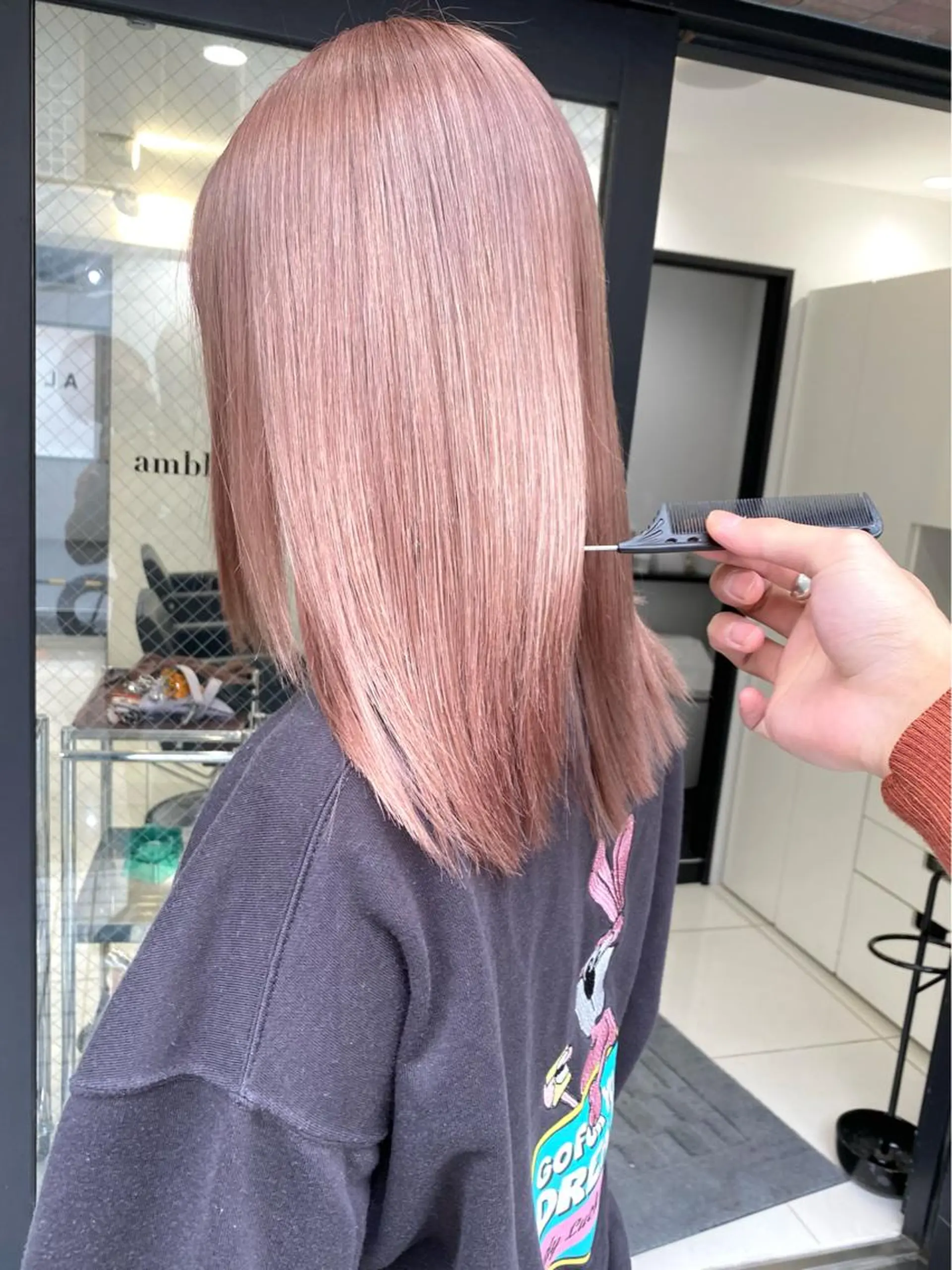 セミロング カラー ヘアカラー トリートメント opus 店長大和 レイヤー/赤み消しのヘアスタイル