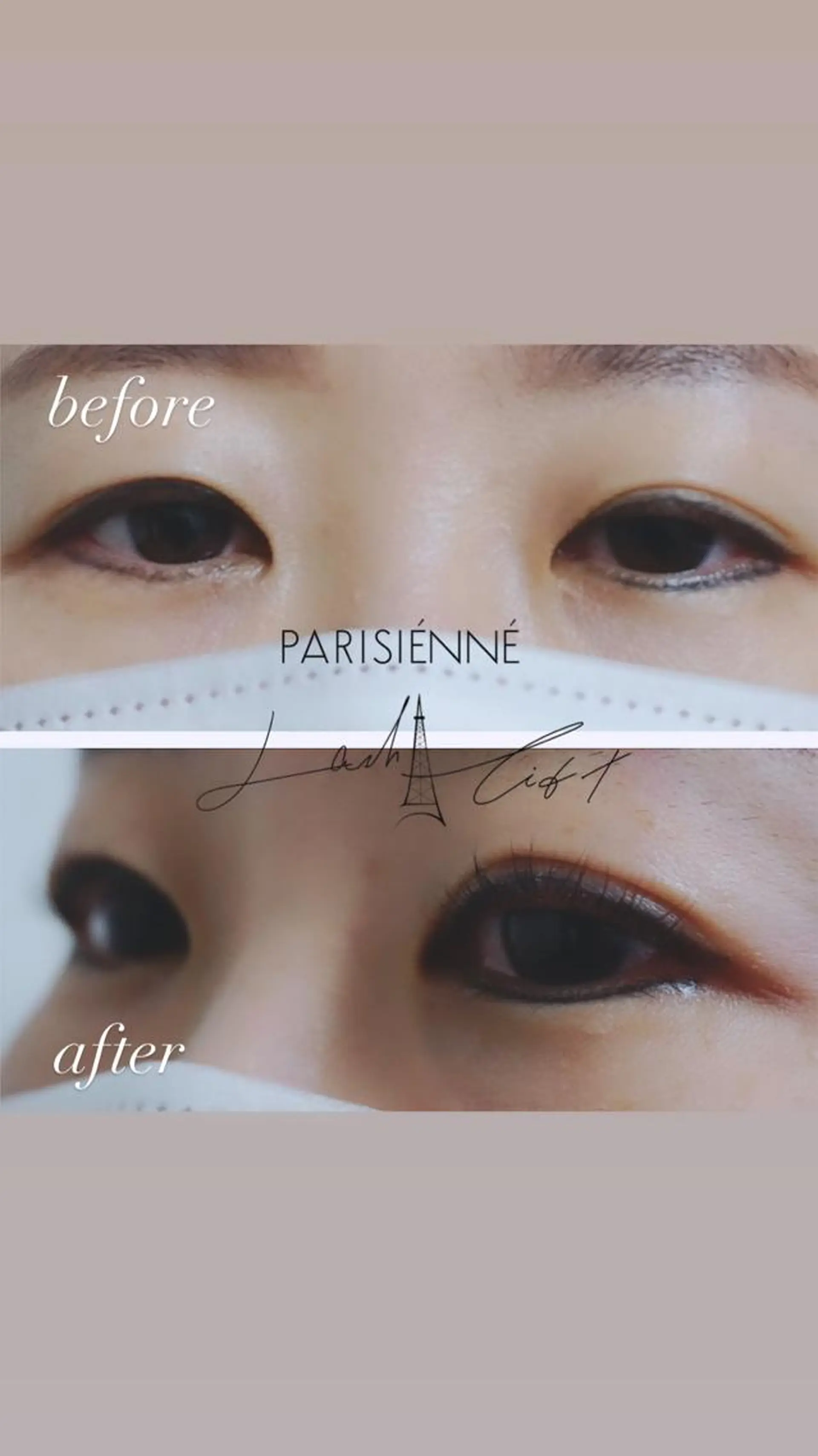 マツエク・マツパ パリジェンヌラッシュリフト mina ﾐｰﾅのマツエク・マツパデザイン