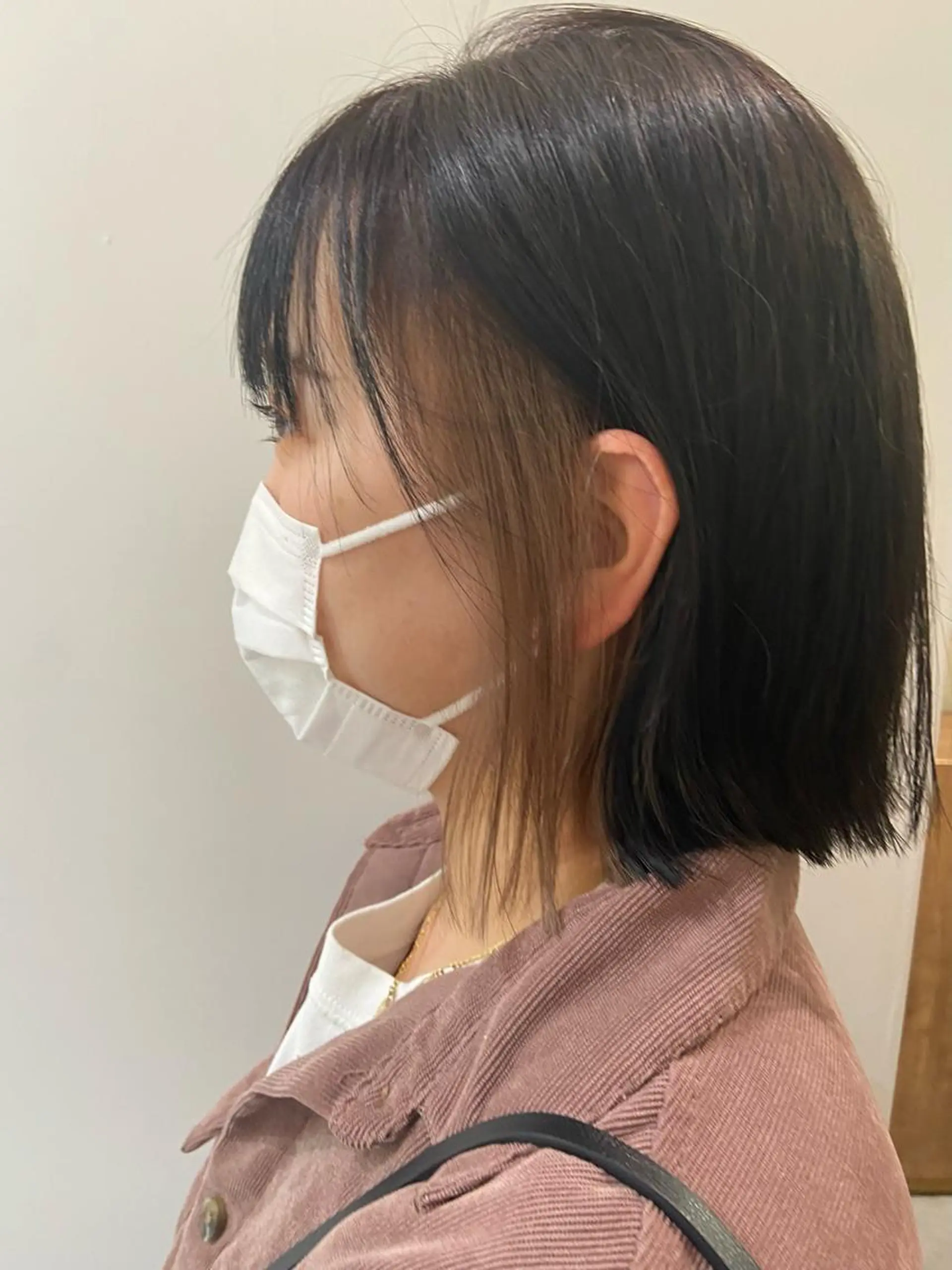 ミディアム カラー 田中 あやなのヘアスタイル