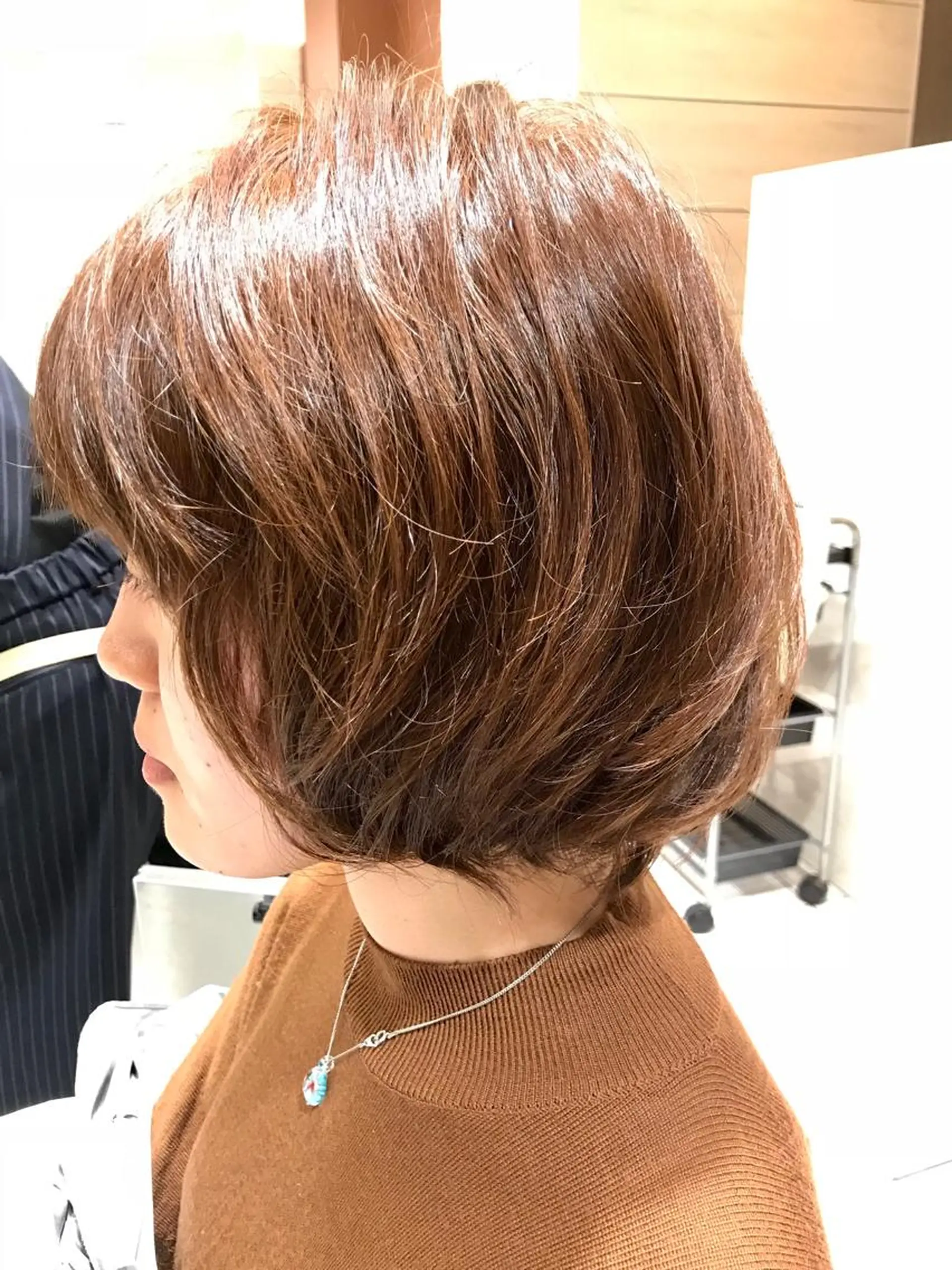 ショート カラー パーマ ショートヘア テラモト カズヨシのヘアスタイル