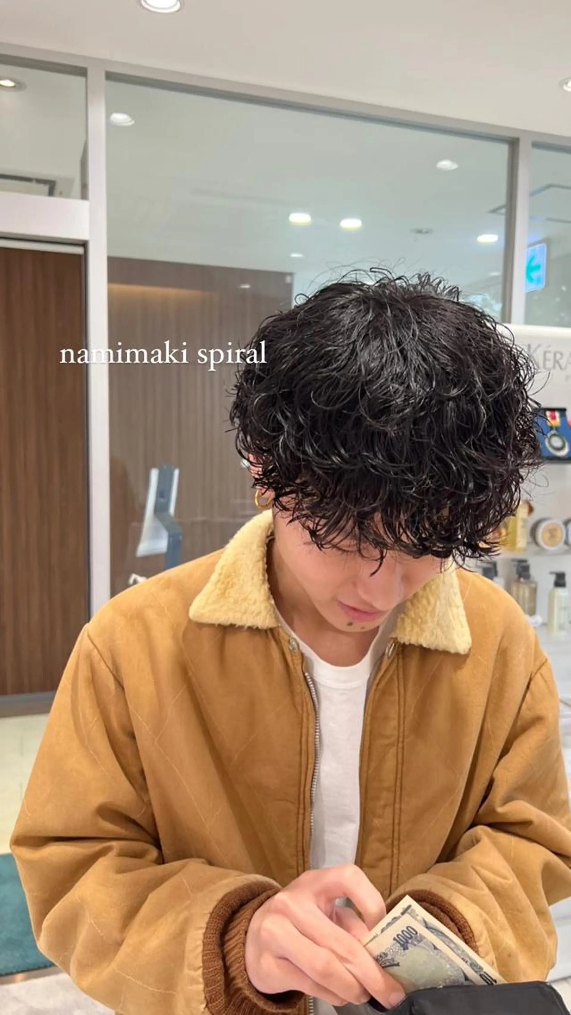 ショート パーマ メンズ 波巻きパーマ メンズ/韓国レイヤー /縮毛矯正/📍爽太のヘアスタイル