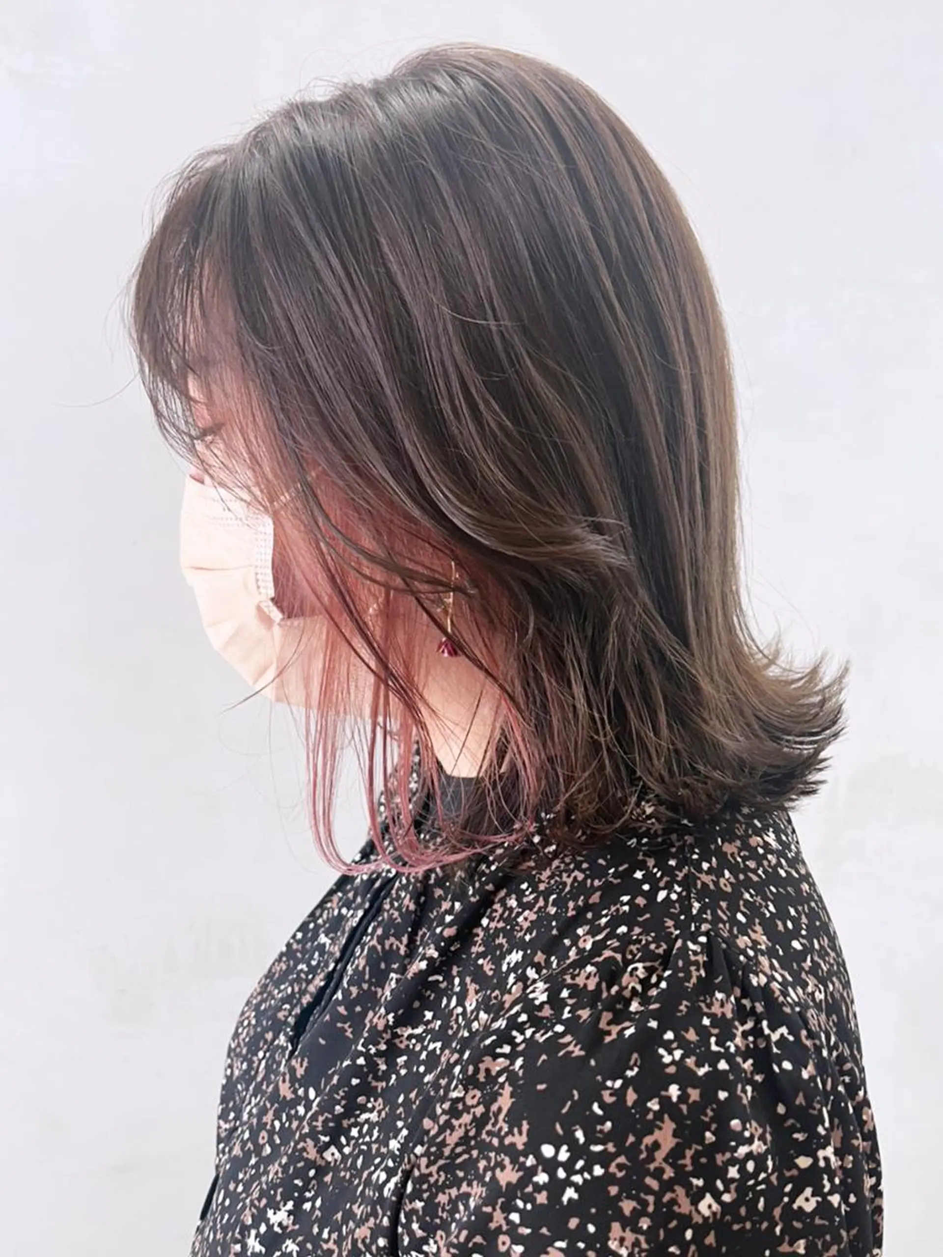 ミディアム カラー ピンクカラー ITbyALBUM 藤沢店のヘアスタイル