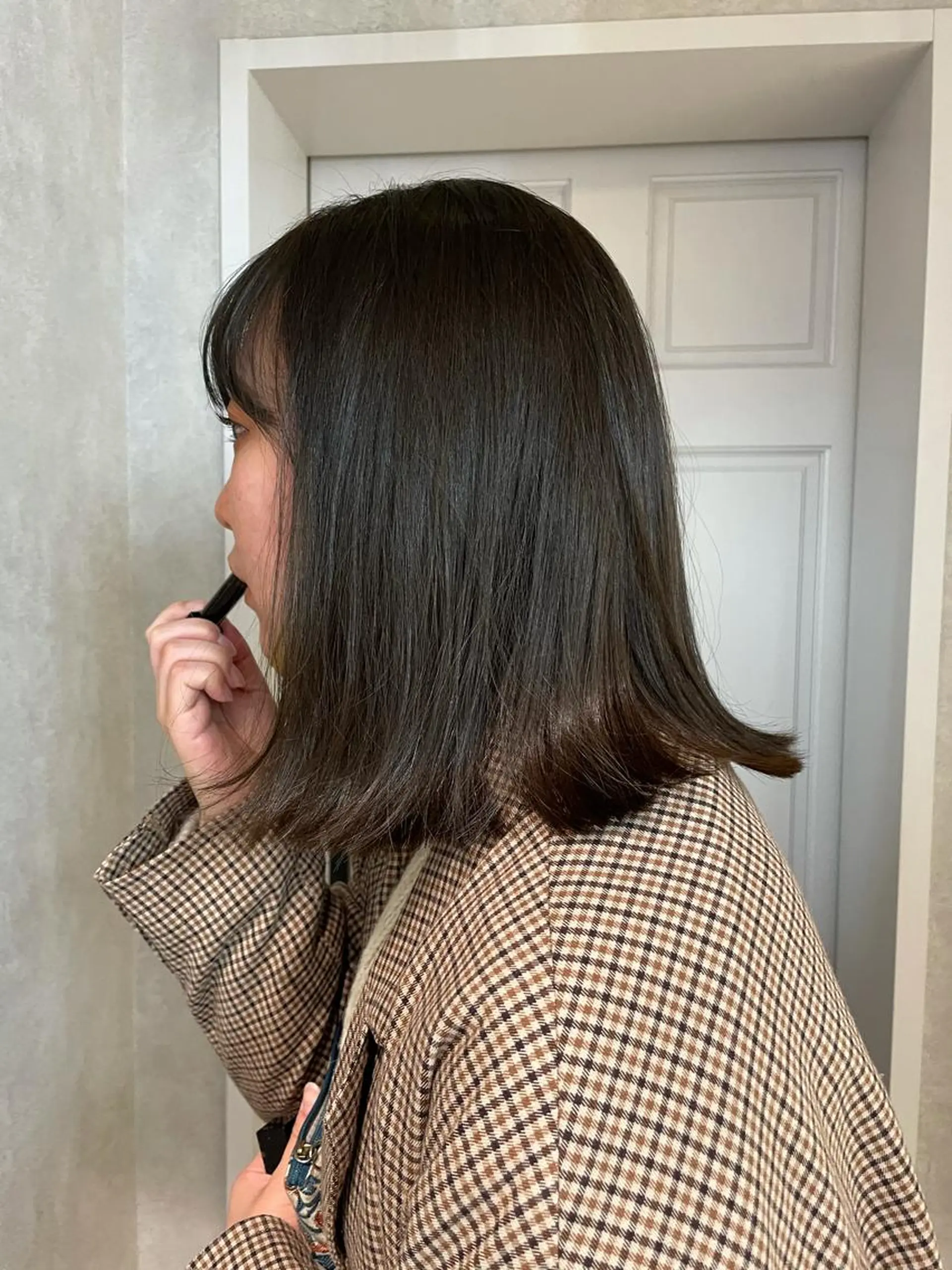 ミディアム カラー ブラウンカラー ヘアカラー ナチュラル透明感🌱 小山美樹子のヘアスタイル