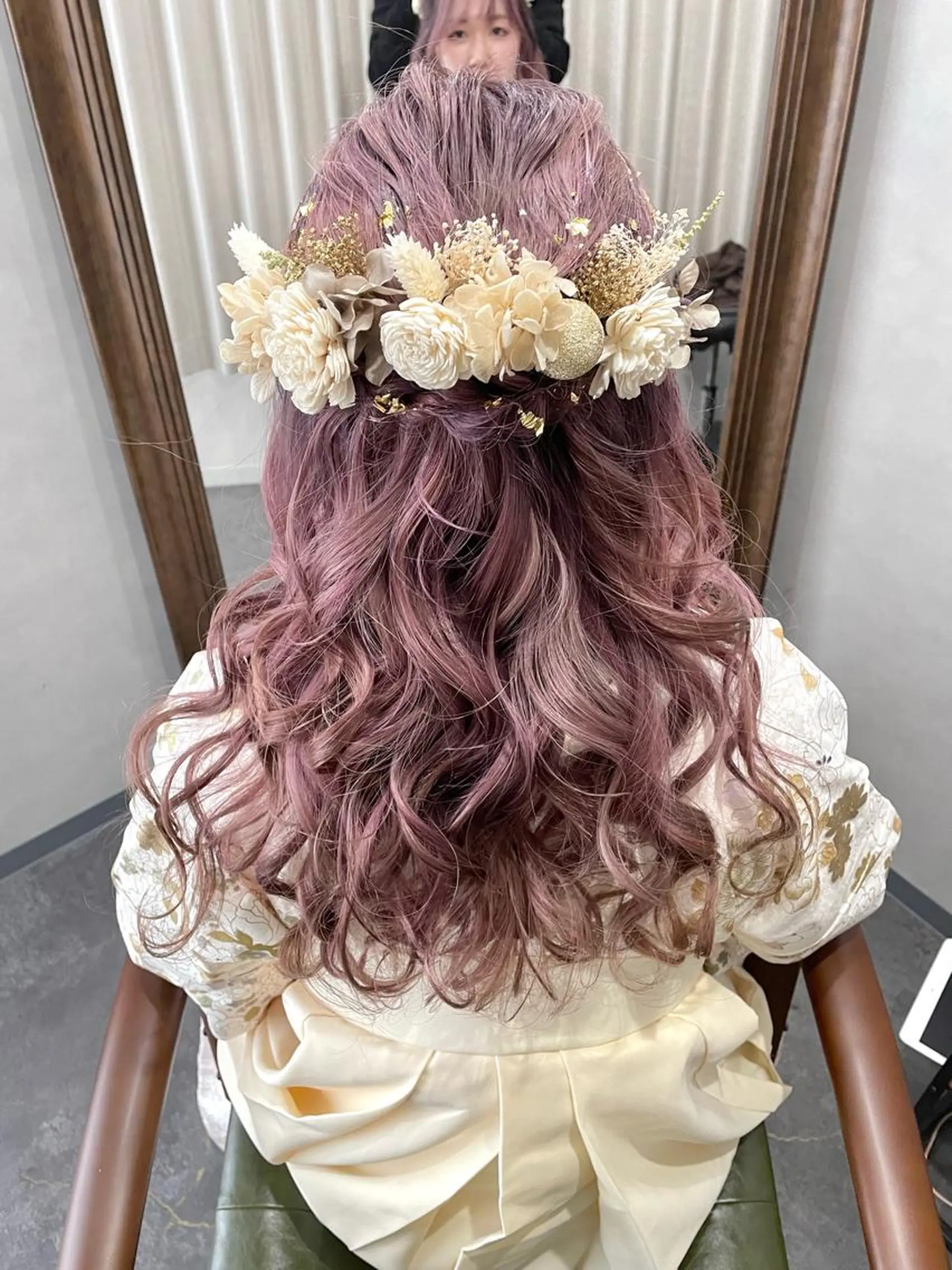 ヘアアレンジ ハーフアップ 卒業式のヘアスタイル 中村 友美のヘアスタイル