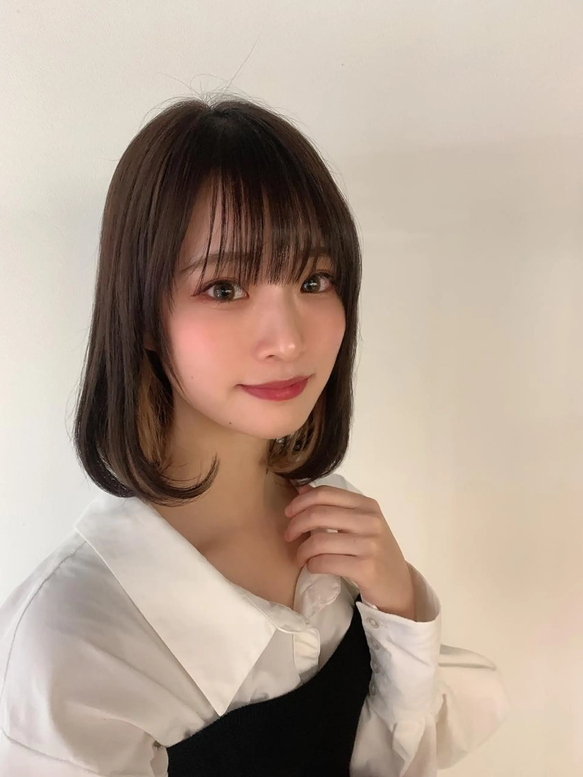 ミディアム カラー カット ヘアカラー なりたいが叶う ながしまじゅんきのヘアスタイル