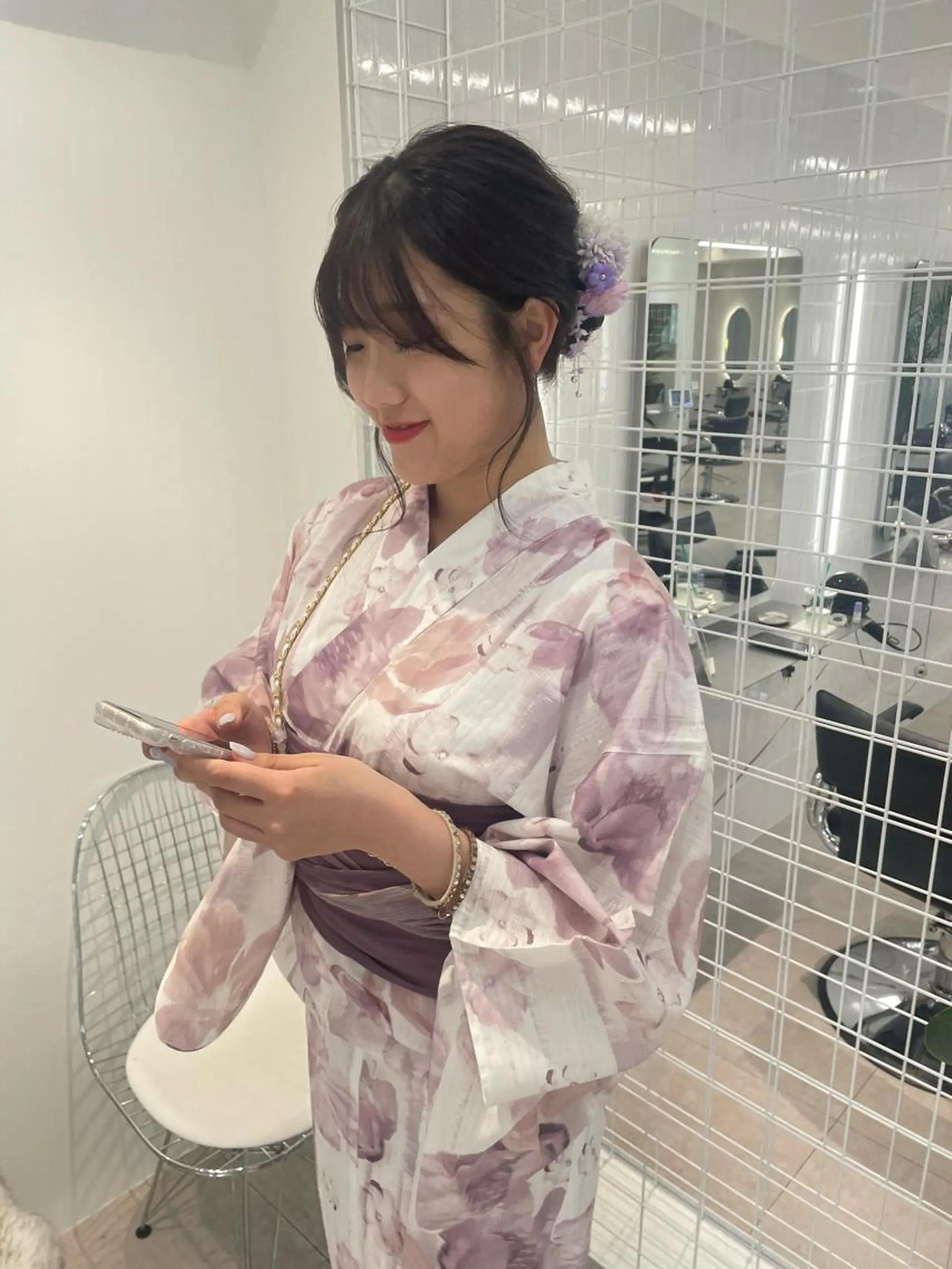 ミディアム 卒業式のヘアスタイル 学生 韓国風ヘア 浴衣 着付け 当日予約大歓迎💕/ Chisatoのその他イメージ