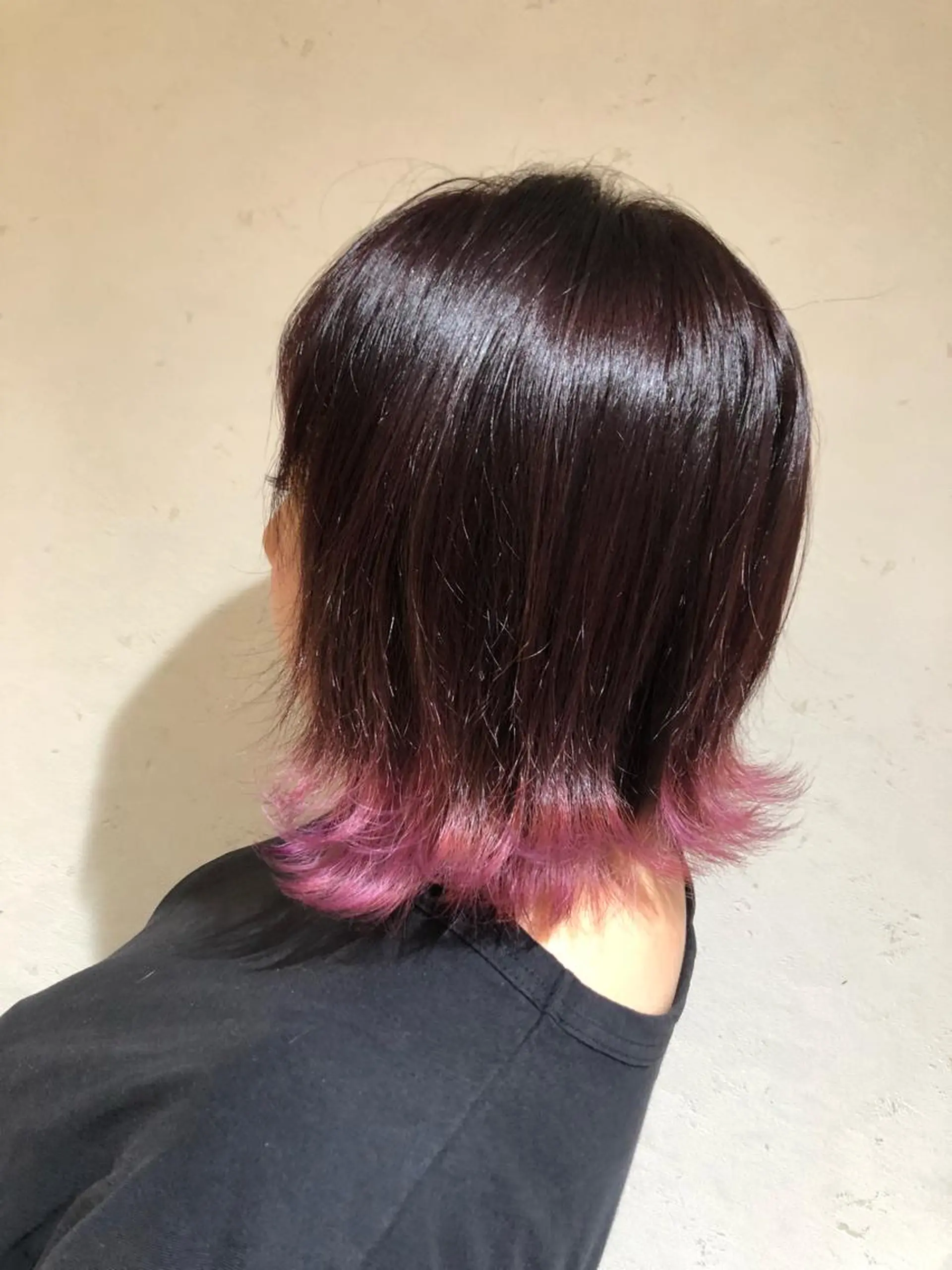 ミディアム カラー 小島嵩人 縮毛矯正 髪質改善のヘアスタイル