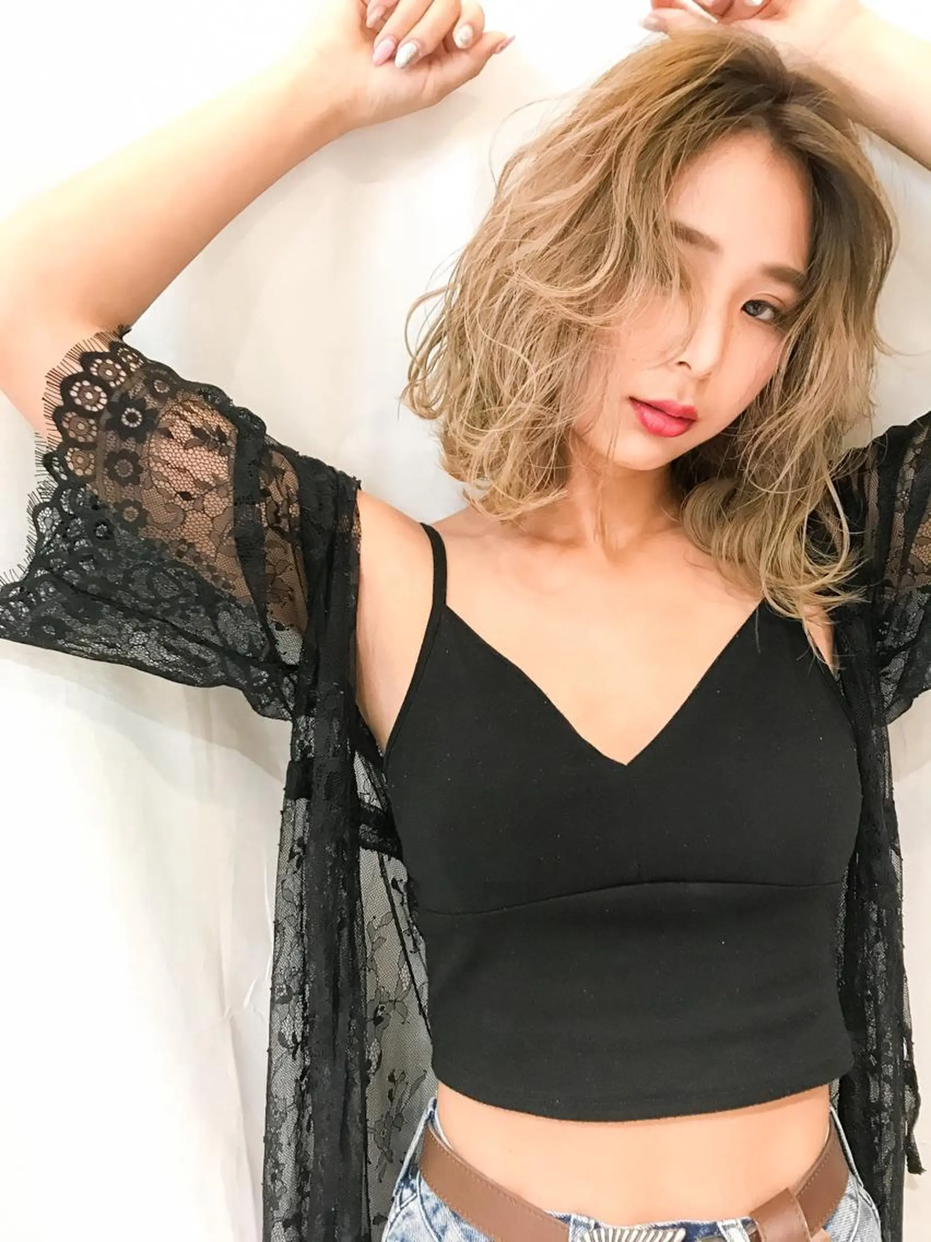 ミディアム カラー 🇨🇳ワンホンヘア 下田鉄也のヘアスタイル