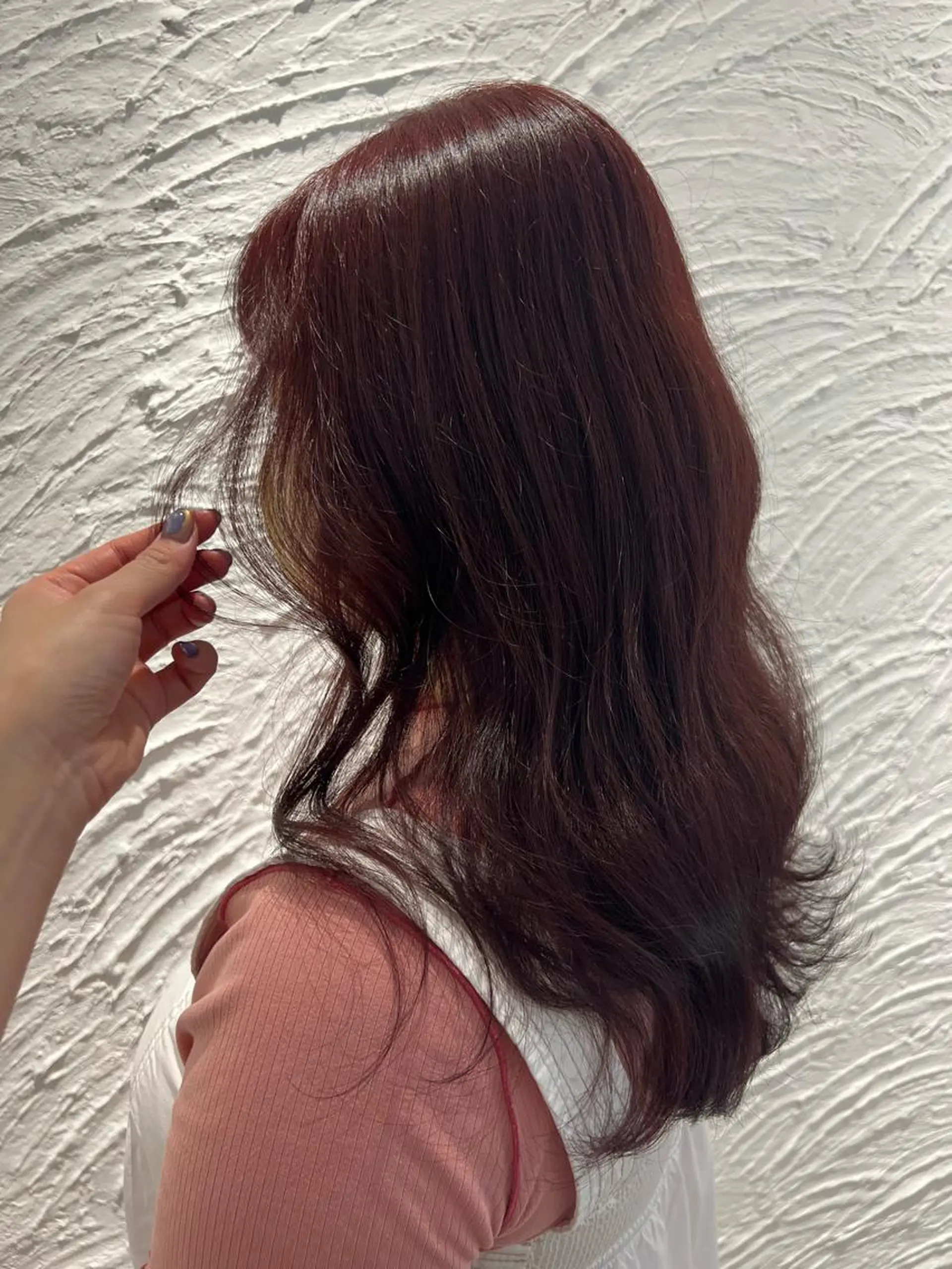 セミロング カラー 🥀韓国ヘア🥀 宮津真菜のヘアスタイル