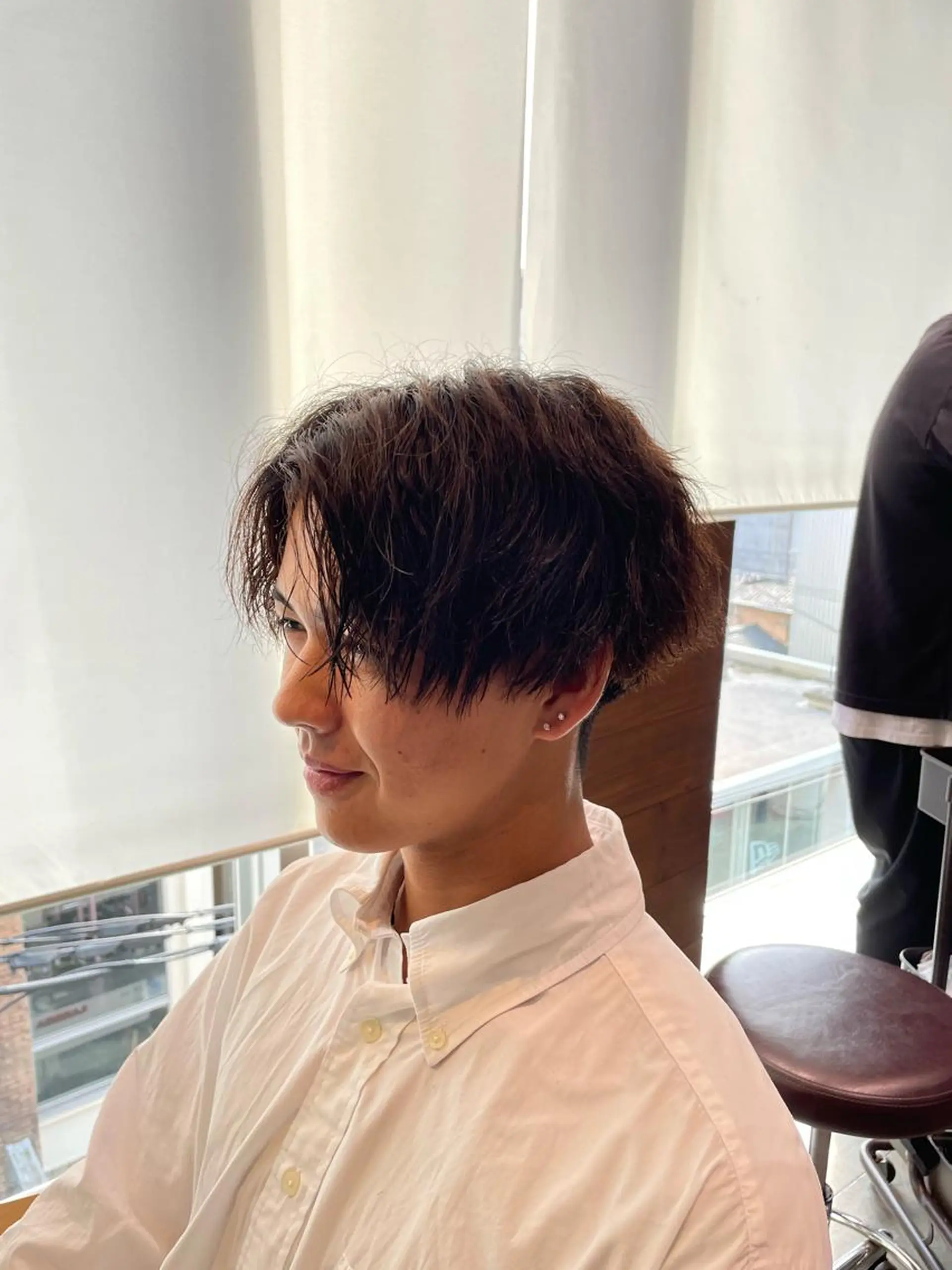 メンズ センターパート カット パーマ 三井淳平 /メンズパーマのヘアスタイル