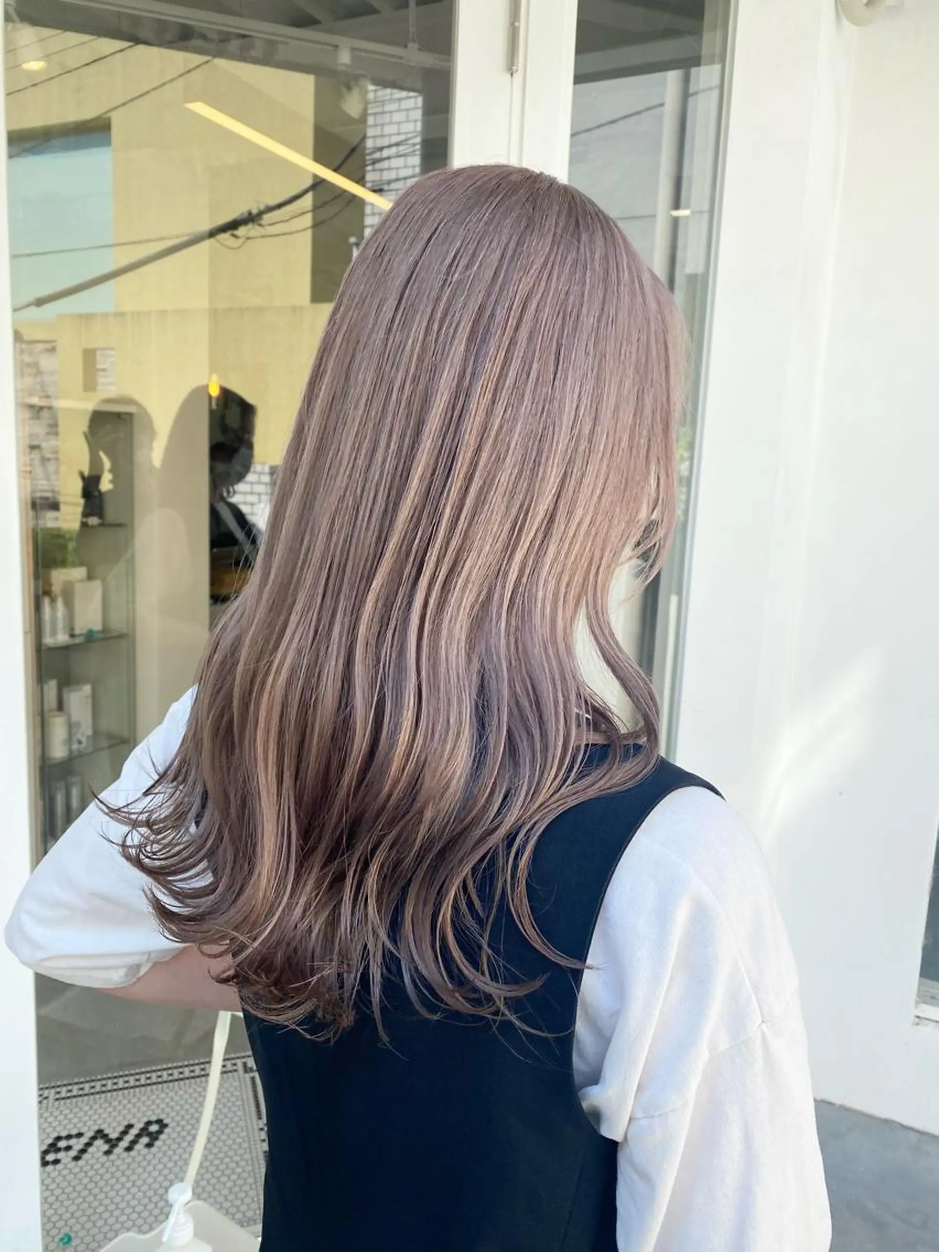 ロング カット ヘアカラー トリートメント ハイトーン×似合わせ 🌱中川慎之介のヘアスタイル