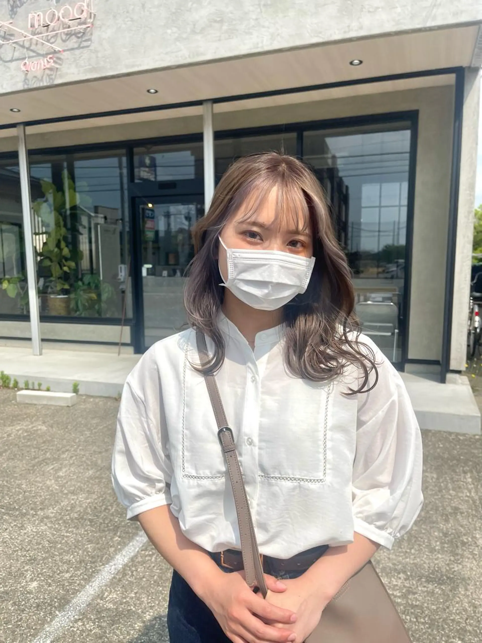 セミロング カラー ヘアカラー 一ノ瀬 暁のヘアスタイル