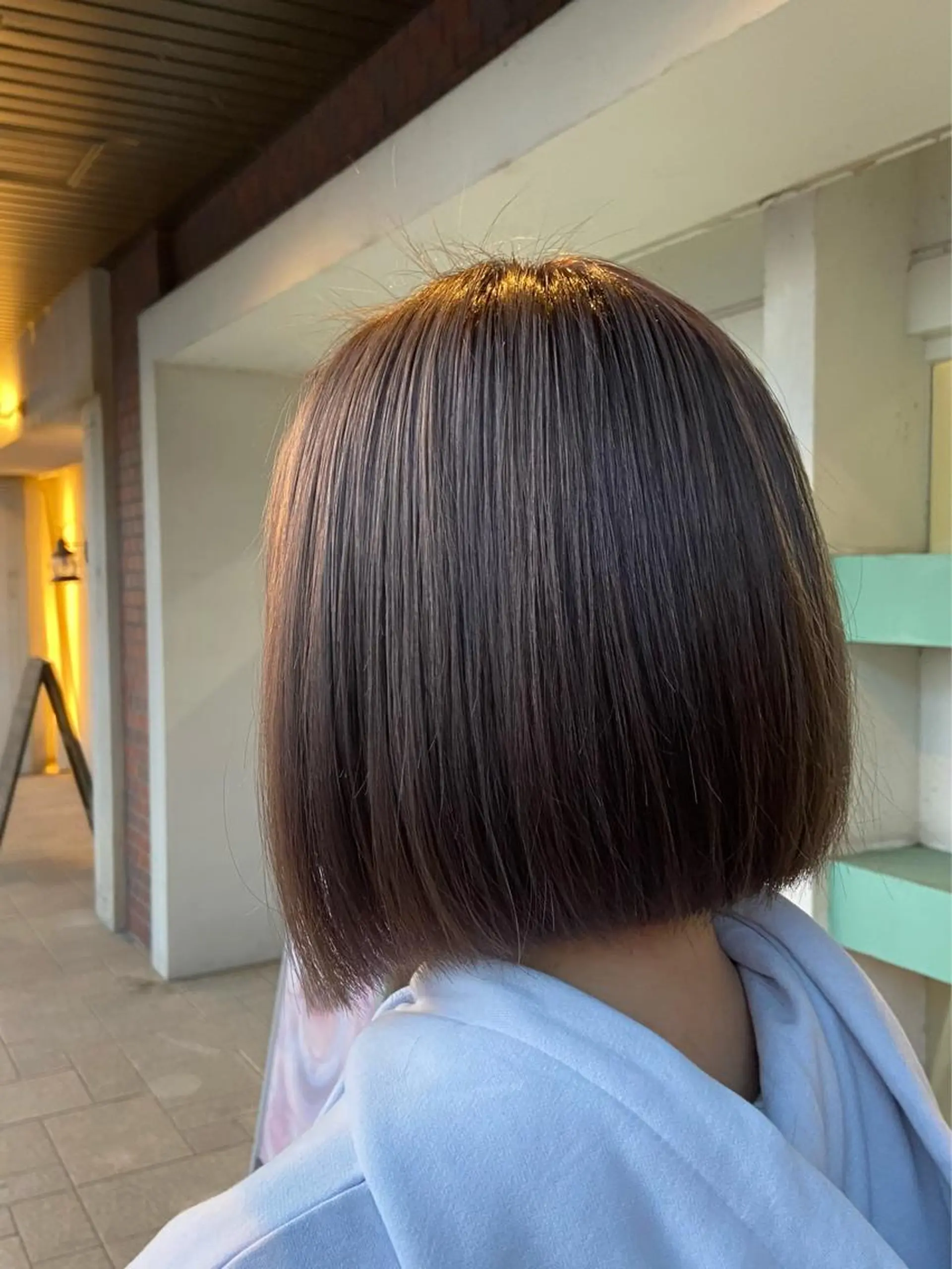 ショート カラー ヘアカラー トリートメント 髪質改善/透明感 カラー/西川奈穂のヘアスタイル