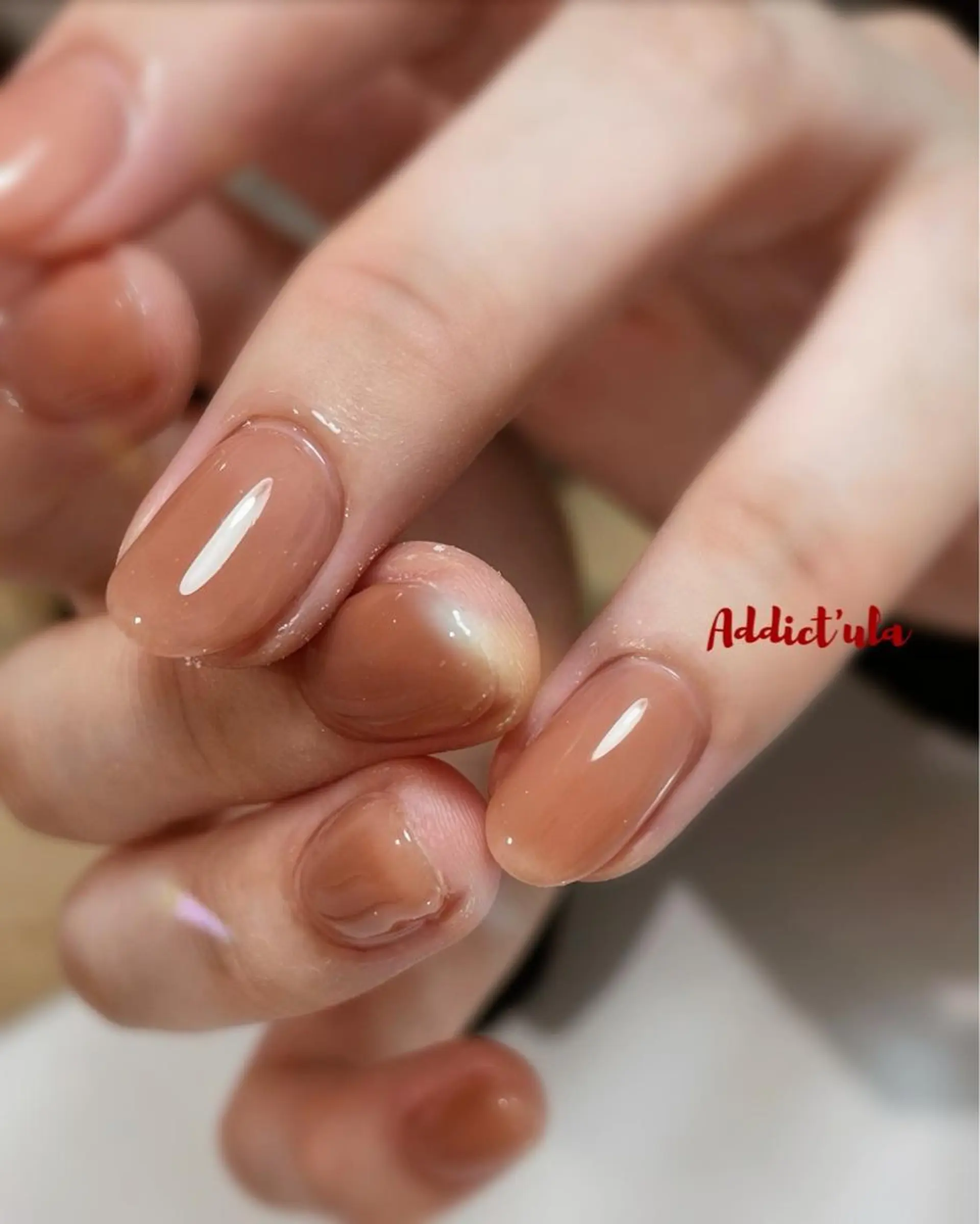 ネイル ワンカラーネイル Addict'ula アディクトウラのネイルデザイン