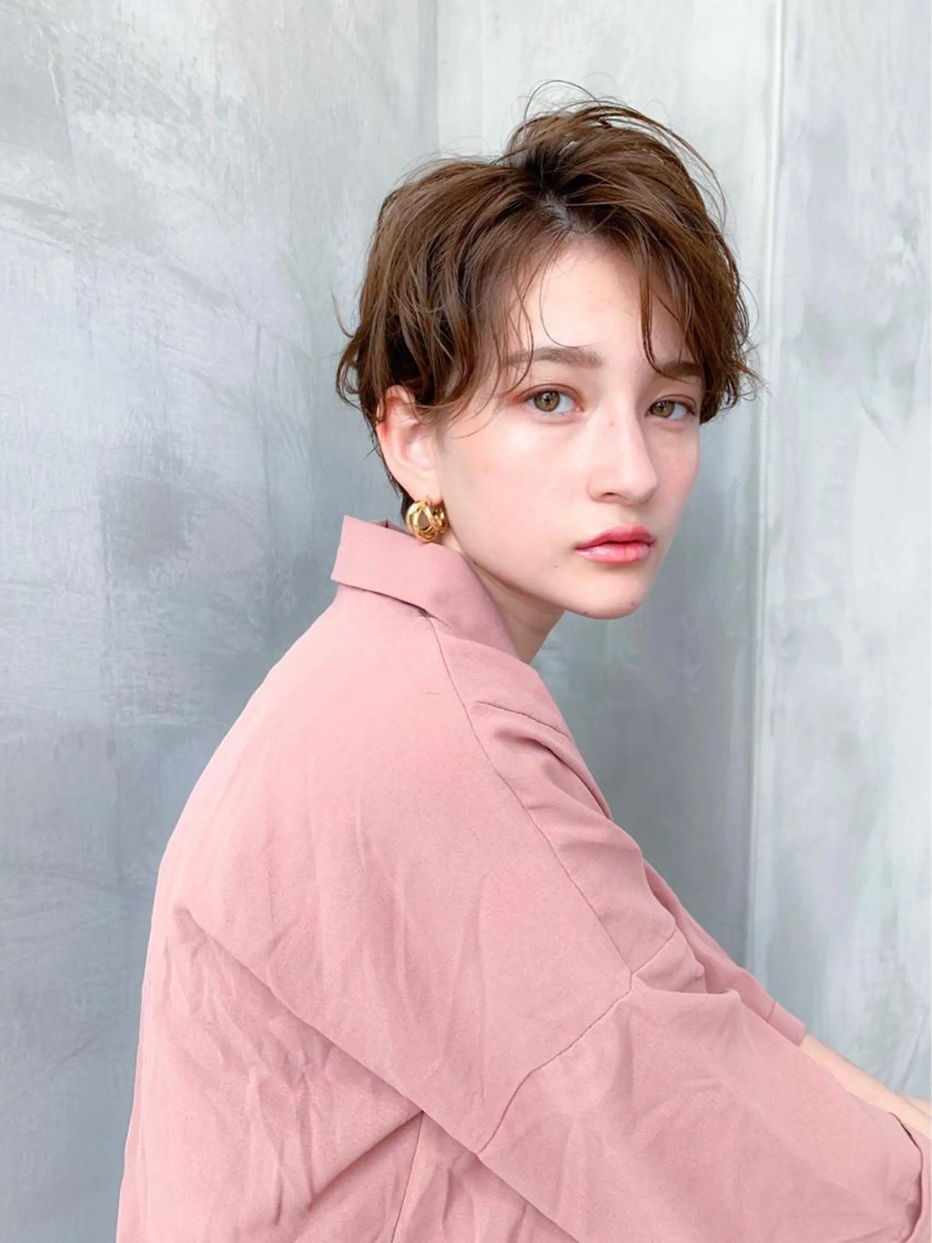 ショート カラー カット ヘアカラー トリートメント 🉐レイヤー/塩見 弘樹🉐渋谷のヘアスタイル