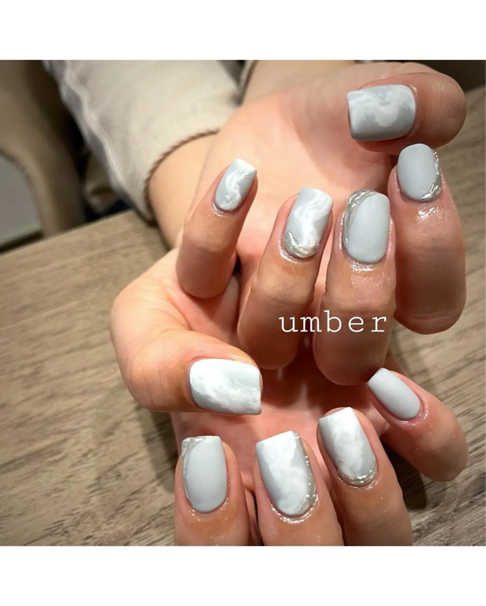 ネイル クリアネイル フットネイル フレンチネイル マグネットネイル マットネイル ハンドネイル umber 三茶1分のネイルデザイン
