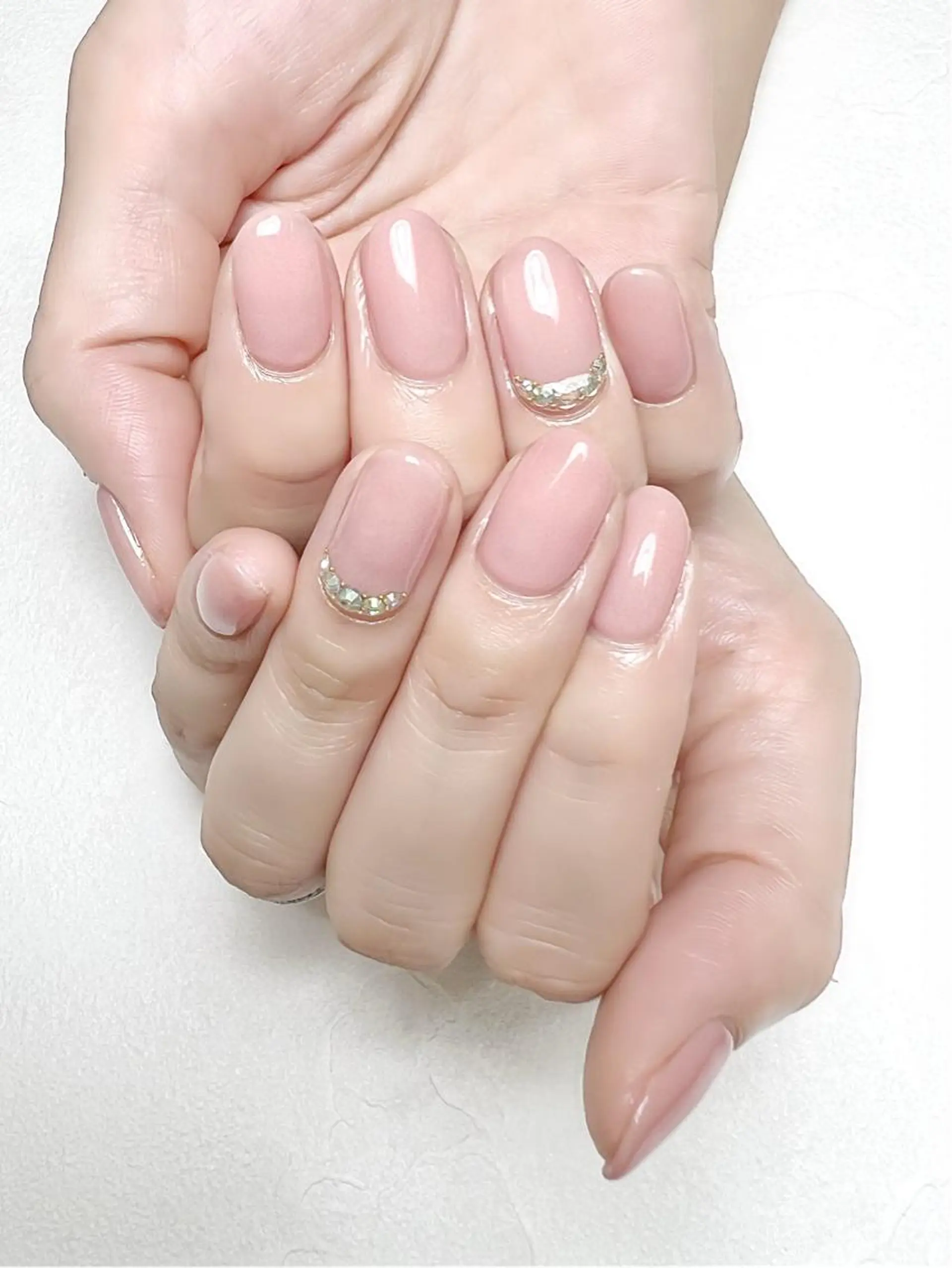 ネイル ガーリー オフィスネイル ピンク rouse nail RISATOのネイルデザイン