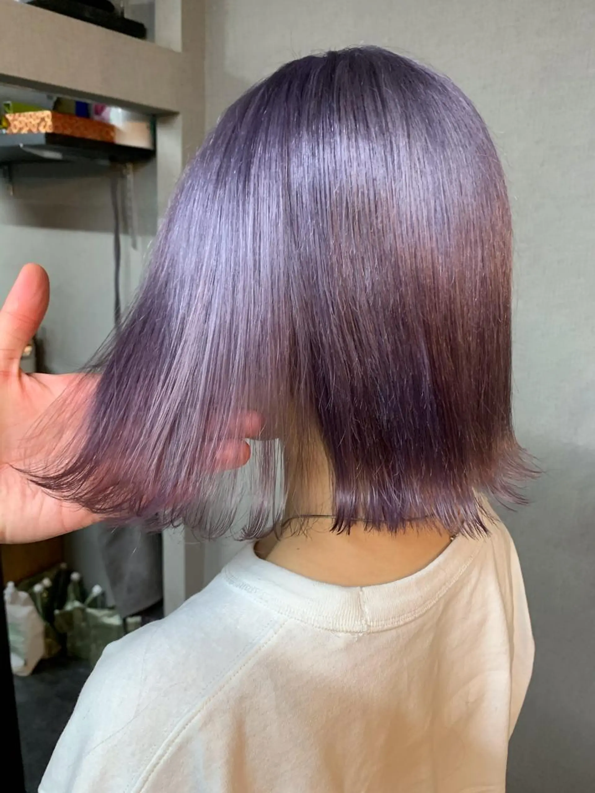 セミロング カラー Selenehair 三条本店のヘアスタイル