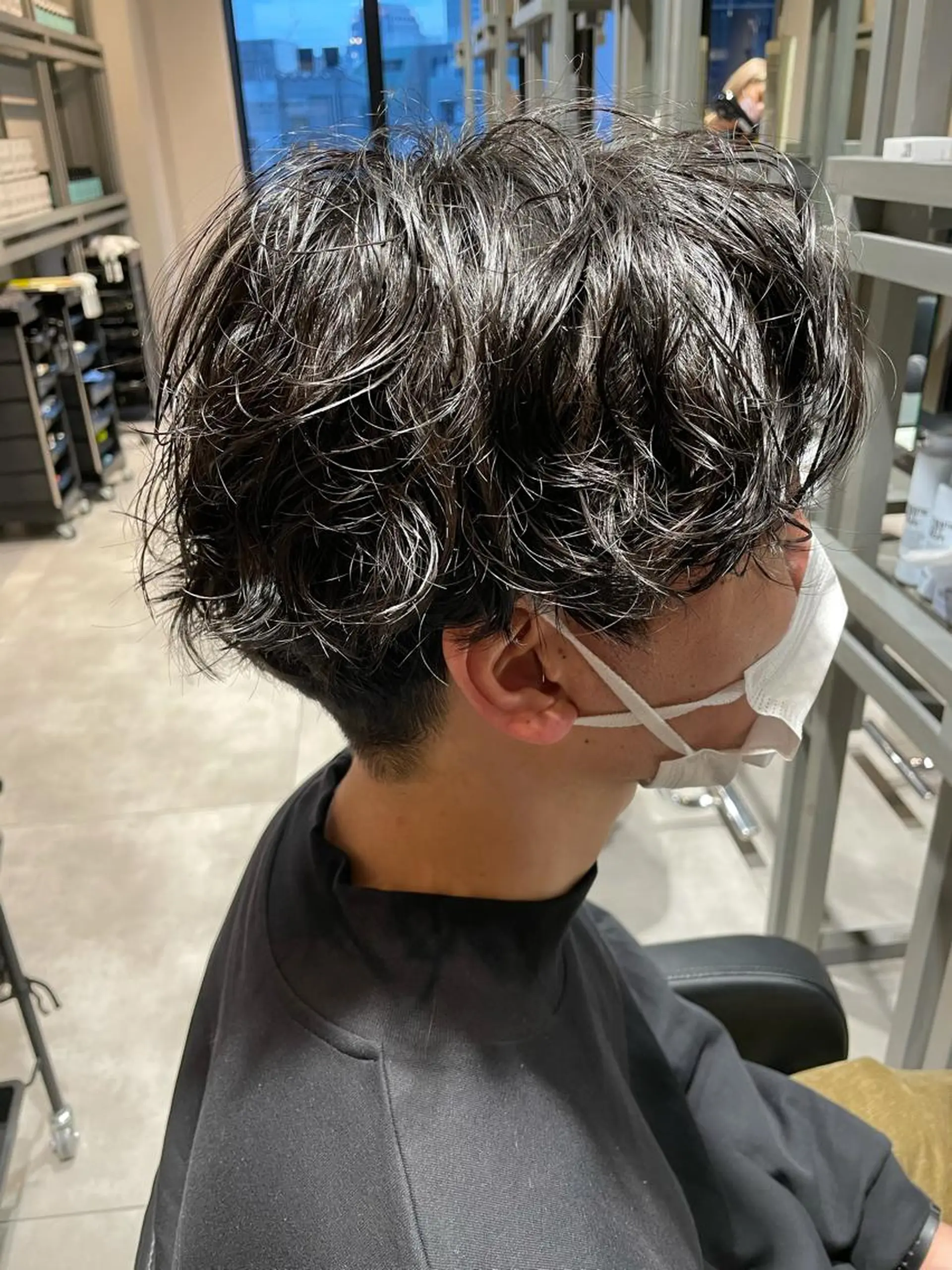 パーマ メンズ メンズパーマ スパイラルパーマ AMATELAS zero所属・レイヤー×髪質改善 ×透明感/杉田 圭のヘアスタイル