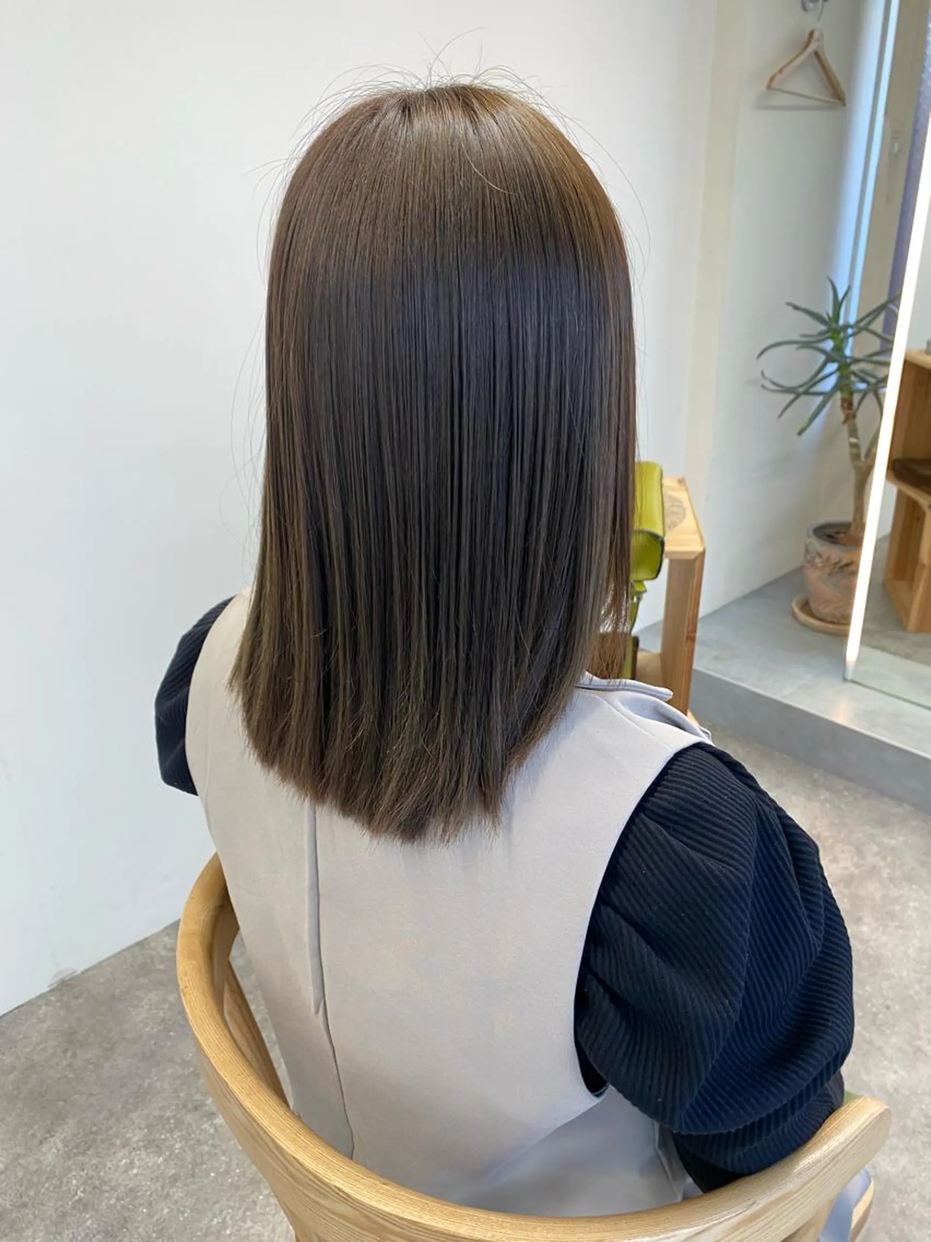 ミディアム カラー ヘアアレンジ 透明感カラー ボブ /ニュアンス/ satomi🧸💖のヘアスタイル