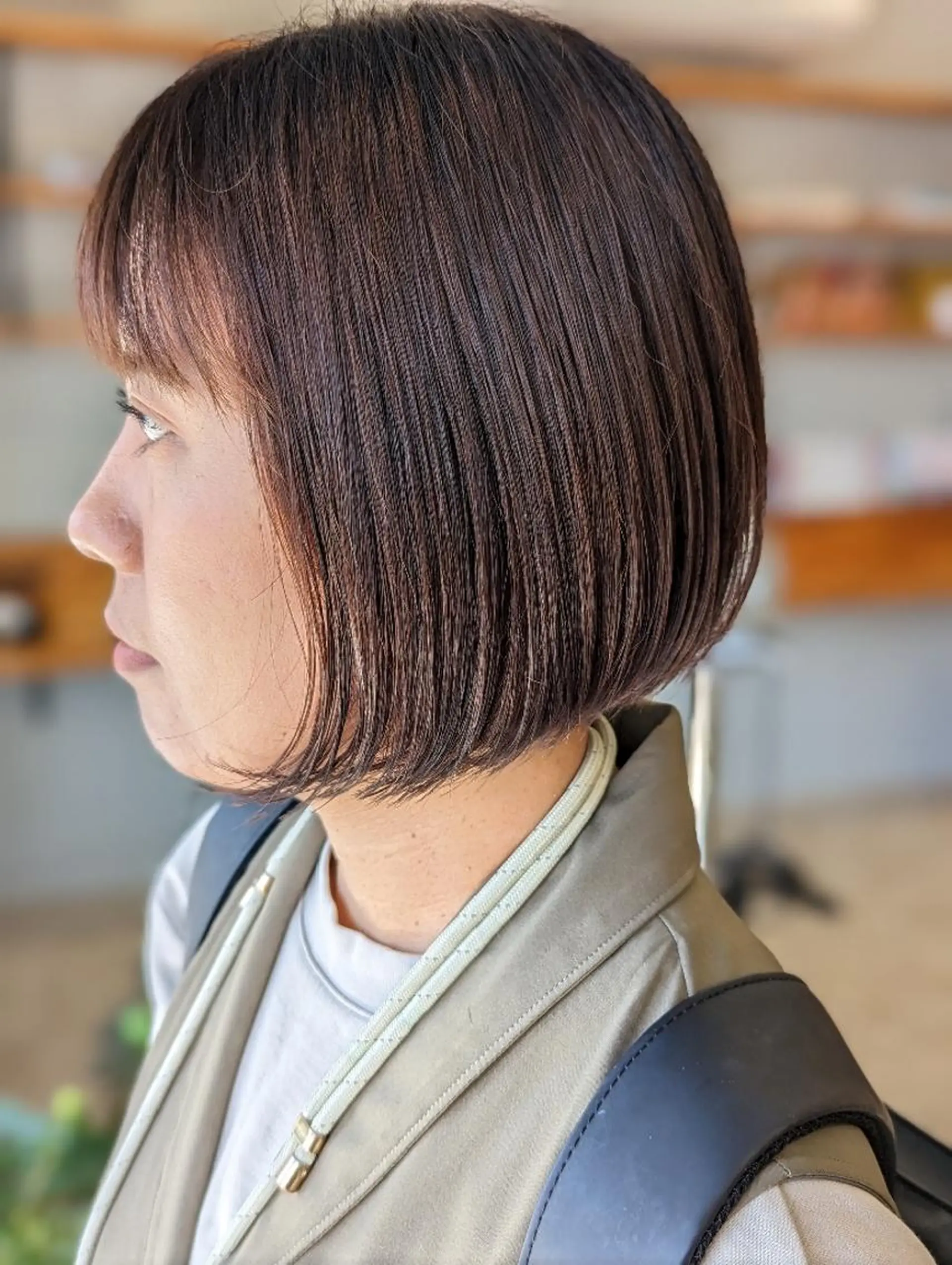 ショート ボブ カット ヘアカラー トリートメント 林 直紀のヘアスタイル