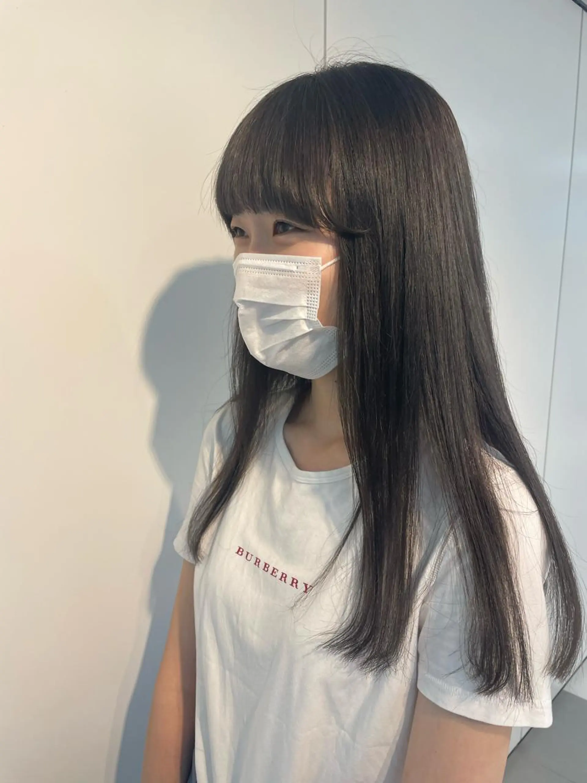 ロング カラー グレージュ ハイトーンカラー ラベンダーカラー ラベンダーグレージュ ラベンダーグレー 🍮中山詩乃🍮顔 まわりデザイン◎のヘアスタイル