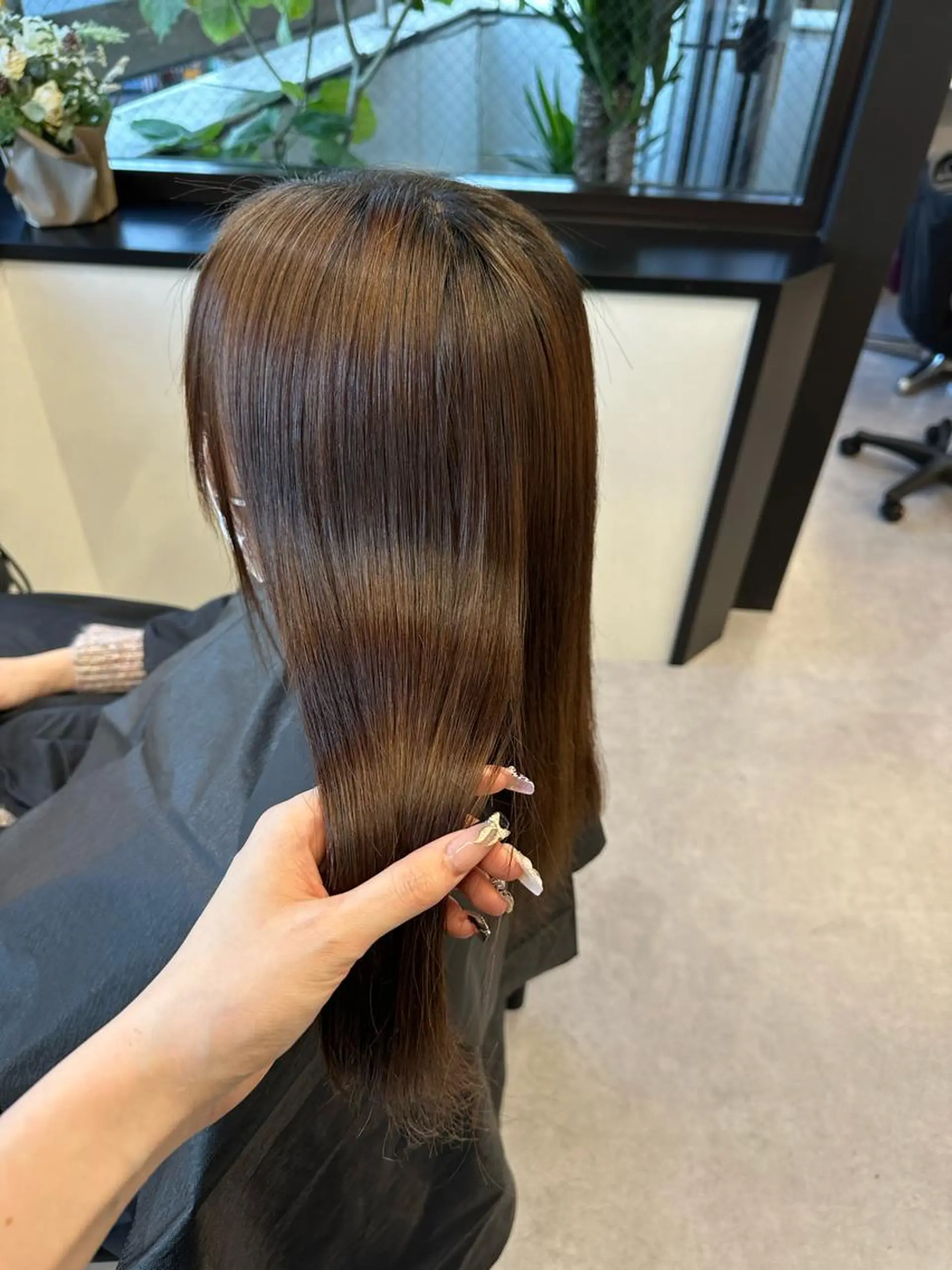 ロング カット 縮毛矯正 トリートメント 韓国風✨髪質改善✨ 縮毛矯正✨松浦知奈美のヘアスタイル