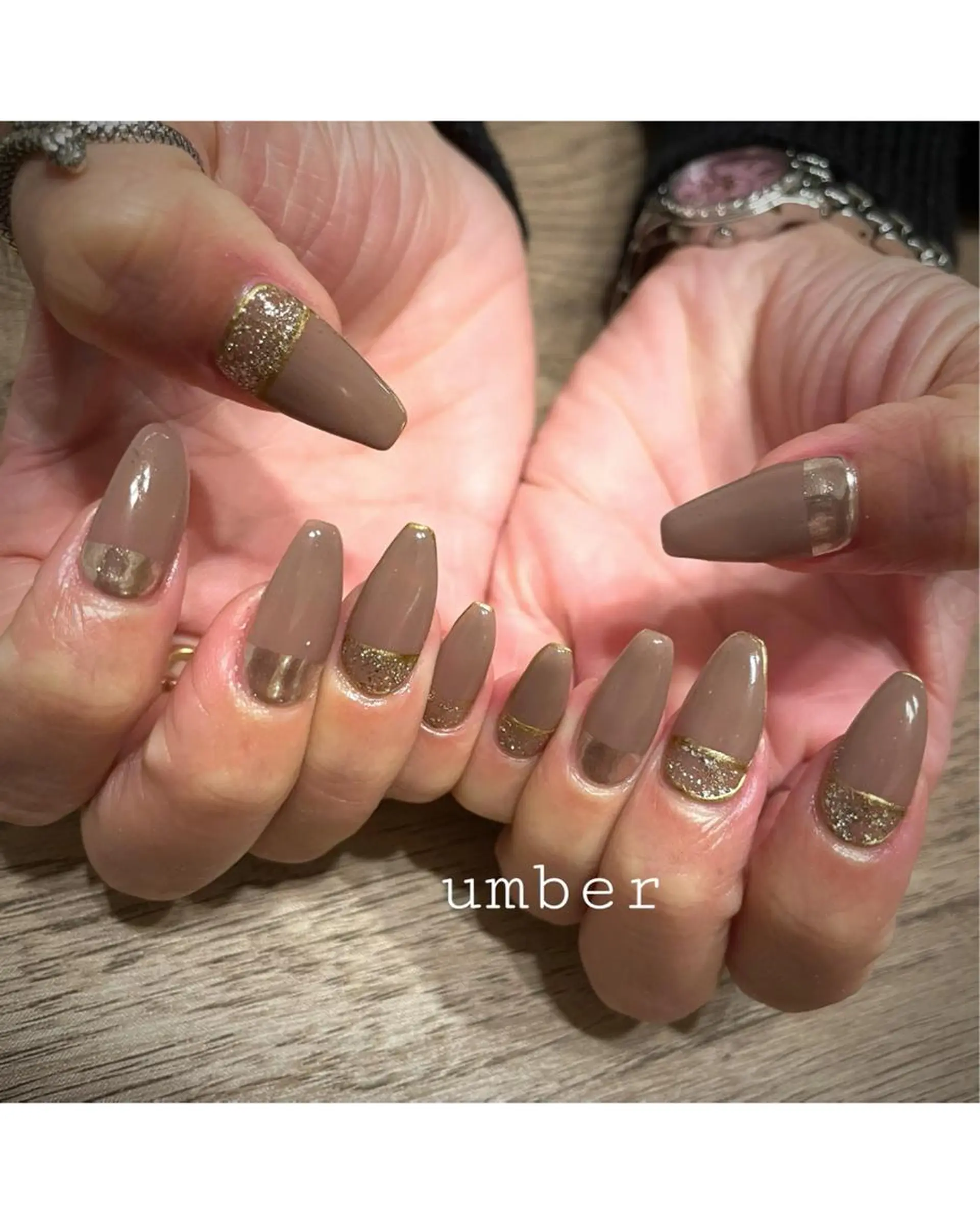 ネイル クリアネイル フットネイル フレンチネイル マグネットネイル メンズネイル ハンドネイル umber 三茶1分のネイルデザイン
