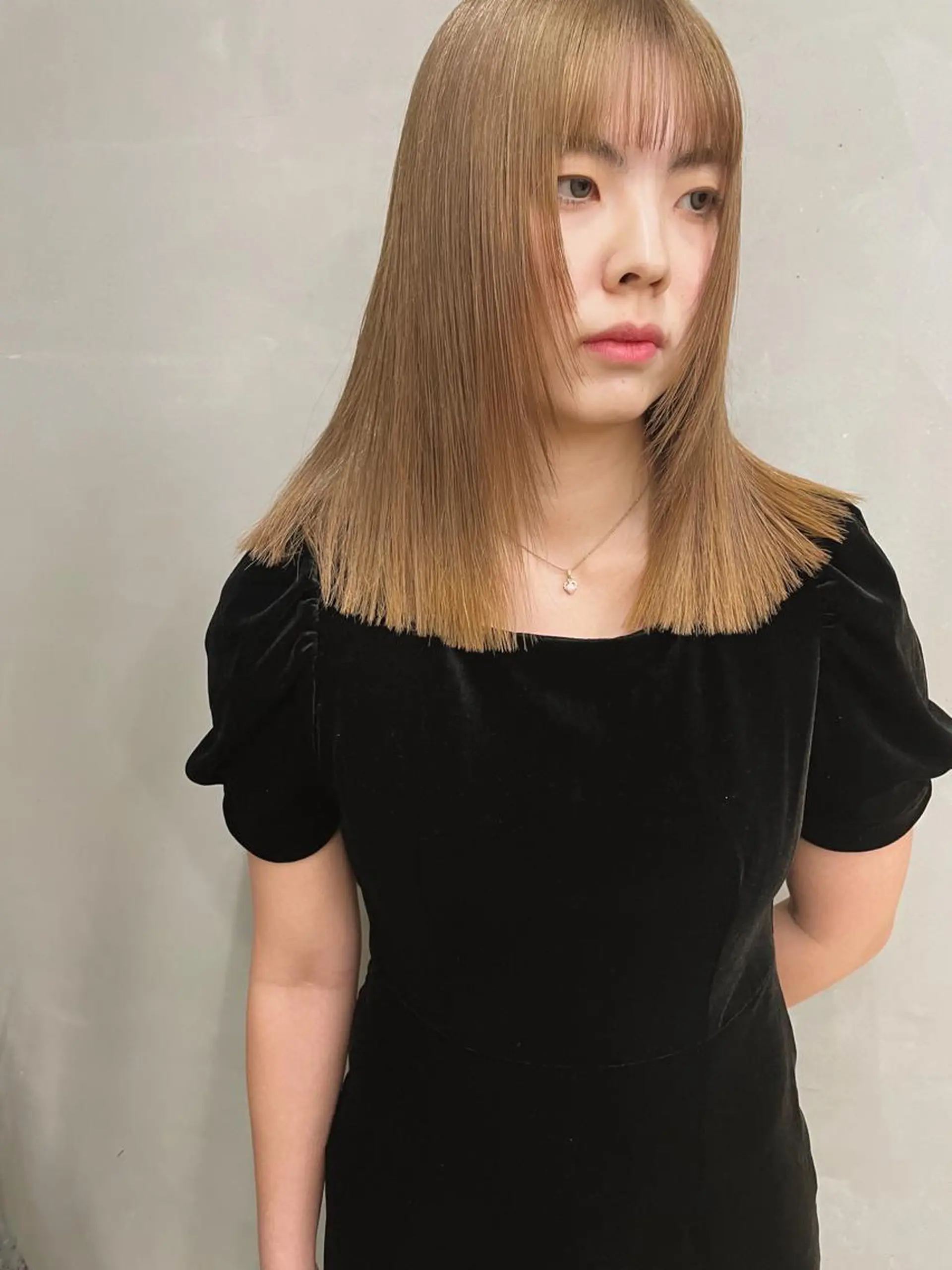 ミディアム カラー ブリーチ カット ヘアカラー トリートメント ヘアセット センスをお届けします 大谷将生infpのヘアスタイル