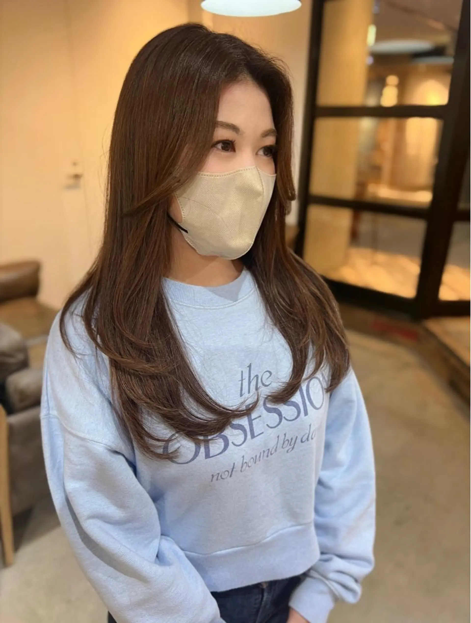 ロング レイヤーカット beleefric 🩵チセのヘアスタイル