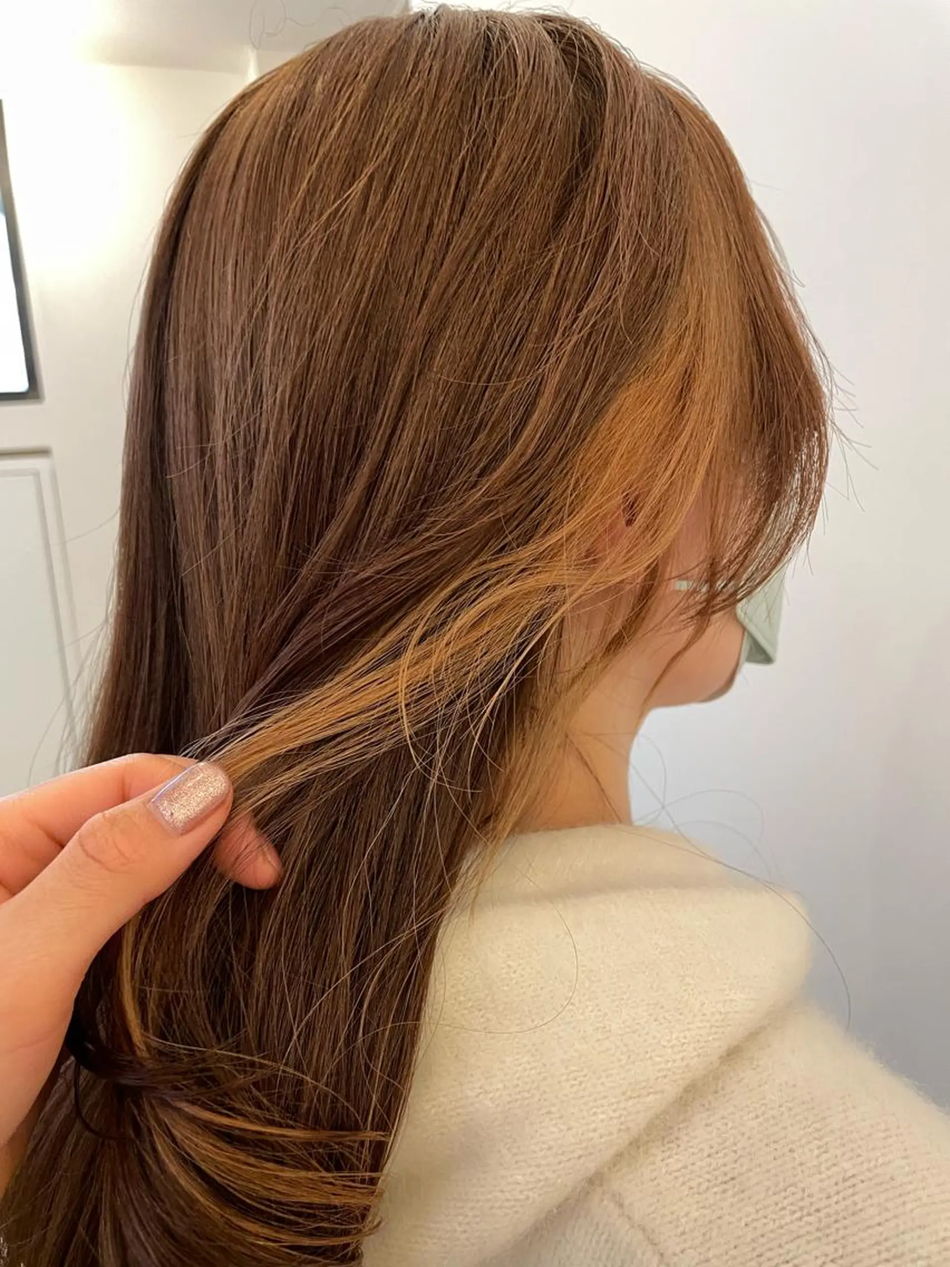 ロング カラー ヘアカラー 💘韓国レイヤー上 品カラーruru💘のヘアスタイル