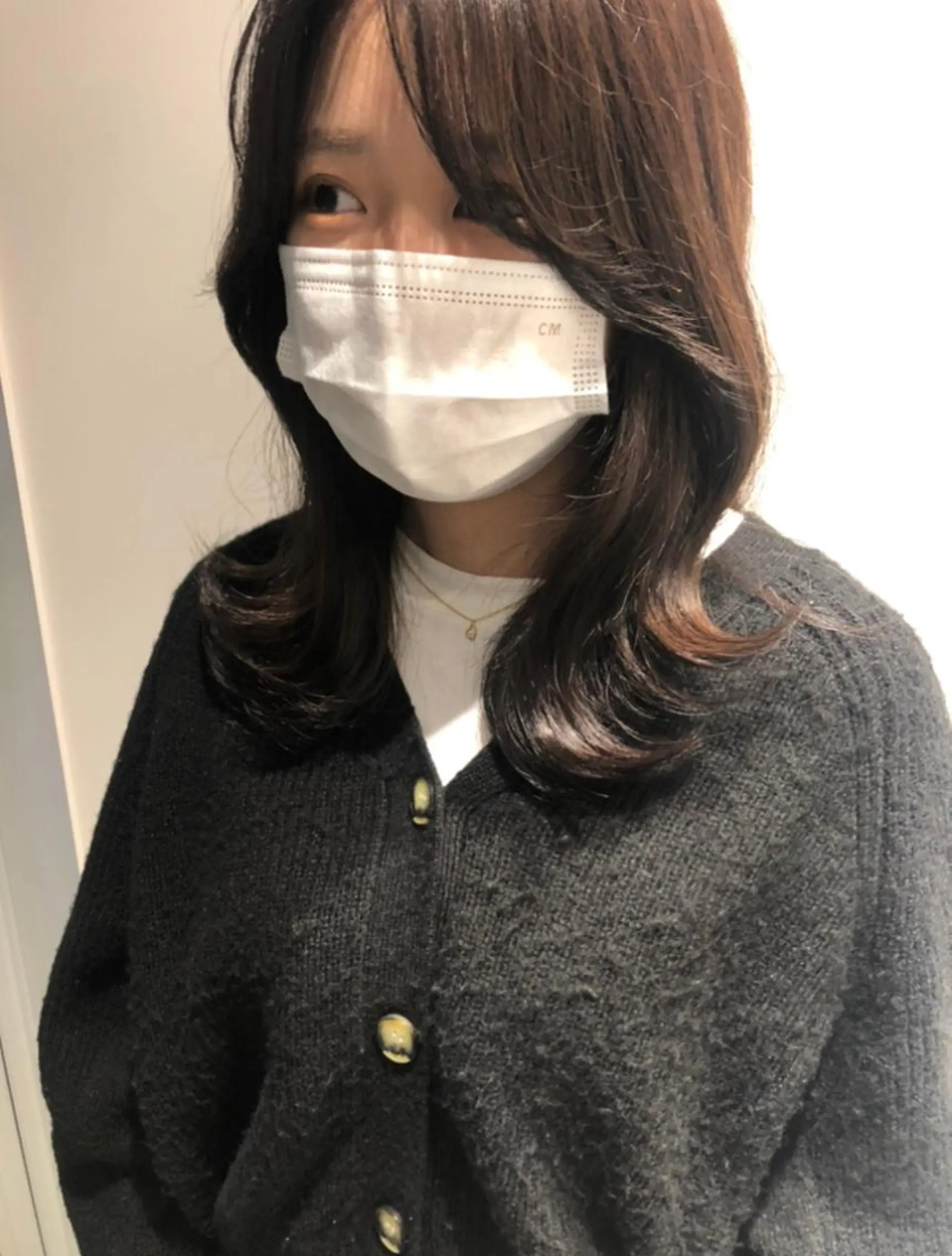 ミディアム 韓国風ヘア レイヤーカット カット ヘアカラー トリートメント ❤︎︎韓国ヘア❤︎︎ 𝑺𝒉𝒊𝒉𝒐のヘアスタイル