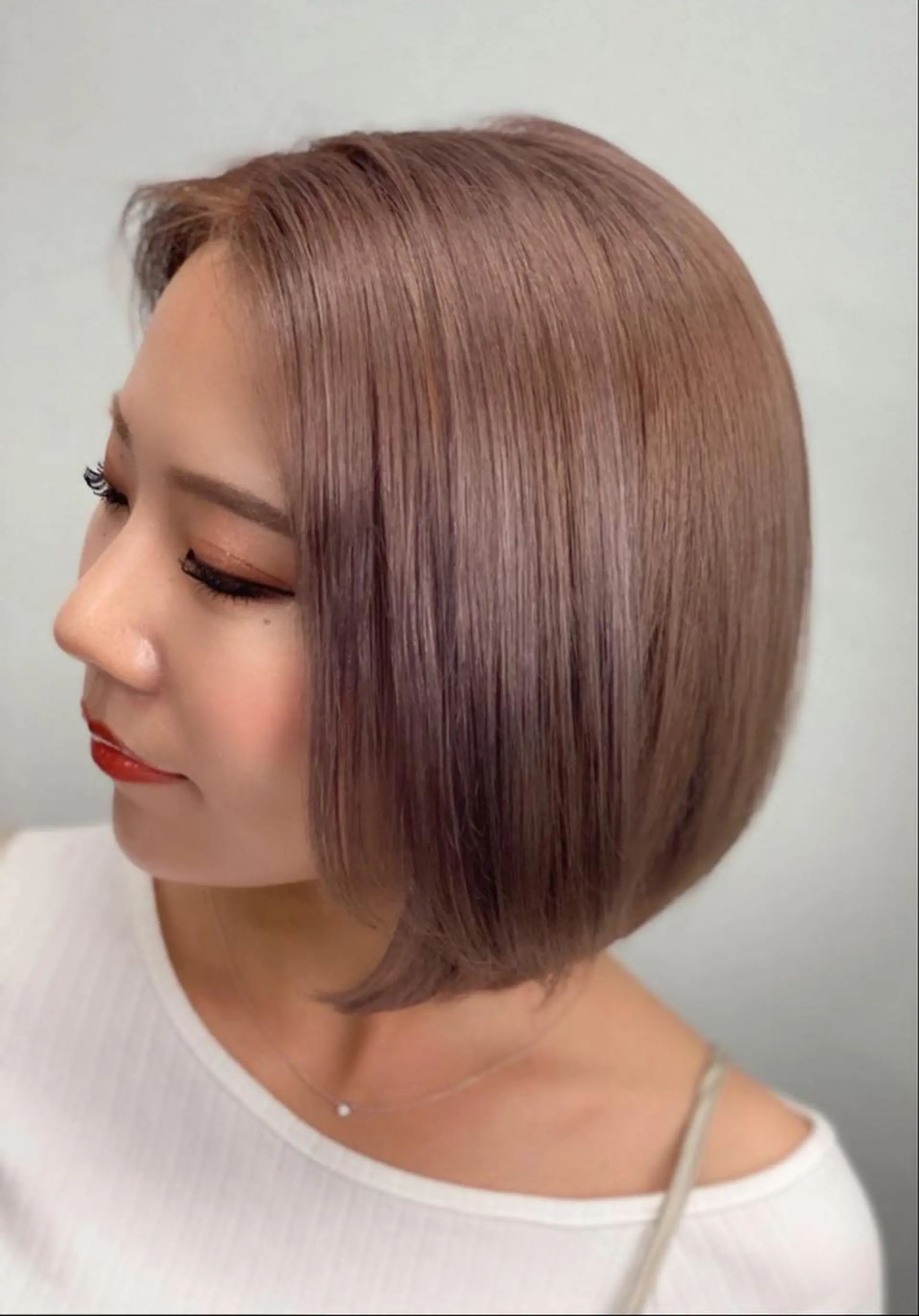 ミディアム カラー ヘアカラー トリートメント 🤍爆モテハイトーン 🤍ブリーチ特化🤍のヘアスタイル